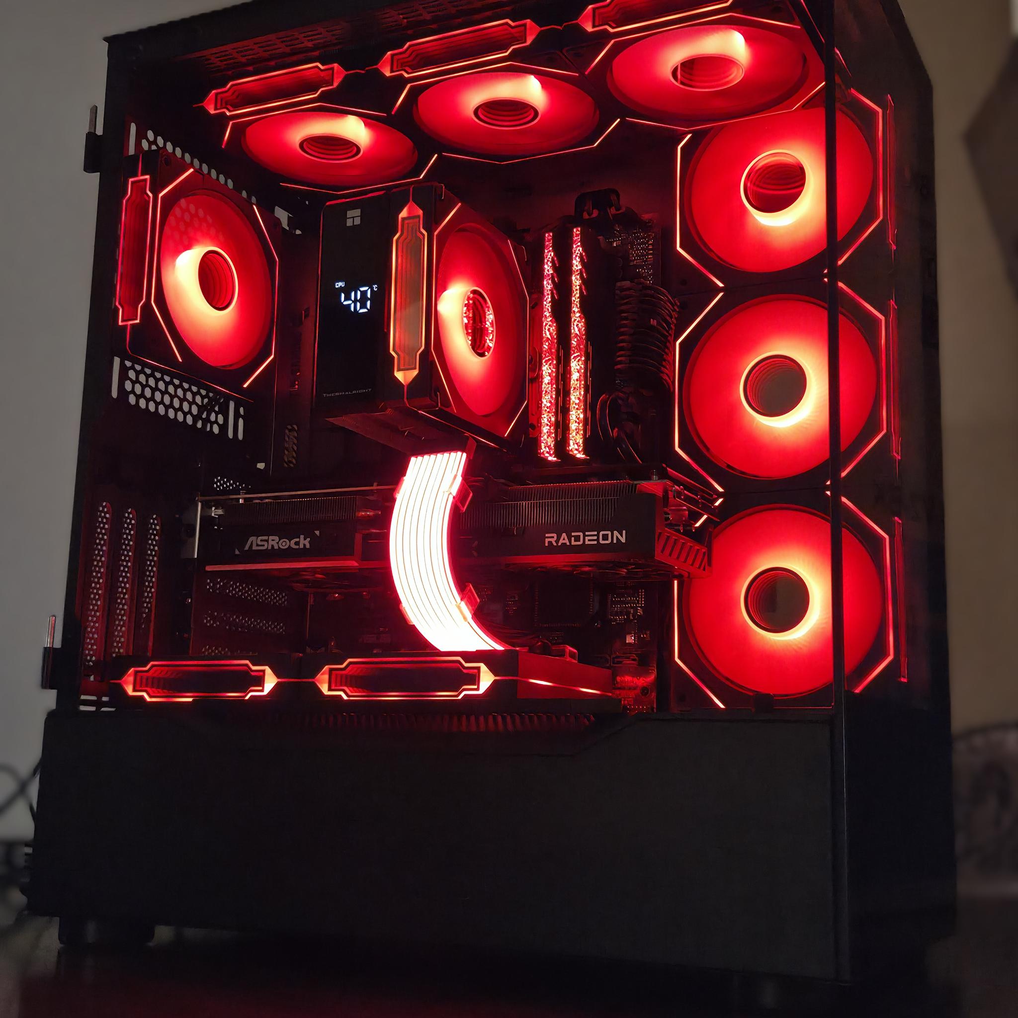 Dynamo!⚡– Ryzen 5 9600X • RX 9070 • 32GB DDR5 6000 • Temp Display • 1440p Gaming PC