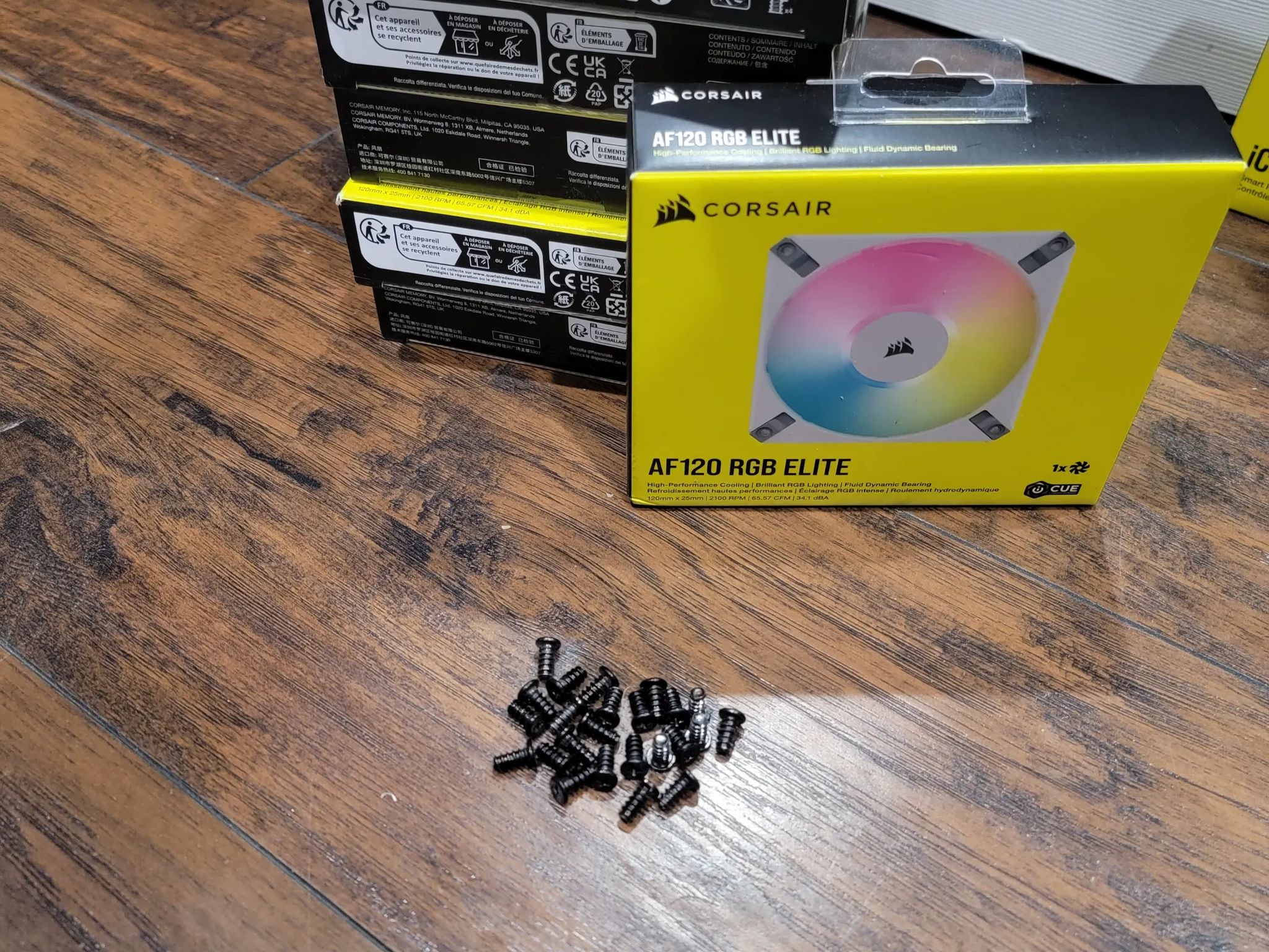 Corsair AF120 RGB Elite fans(3 each)