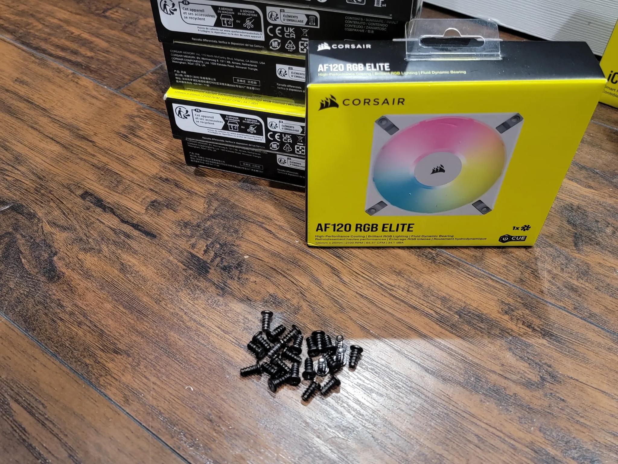 Corsair AF120 RGB Elite fans(3 each)