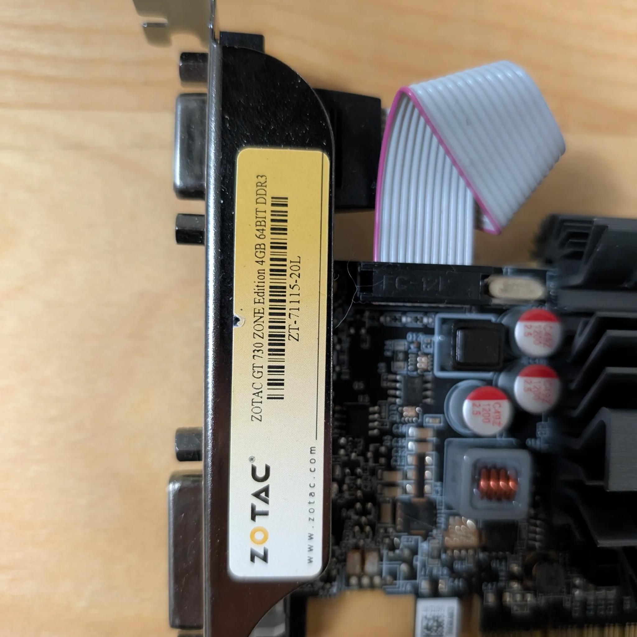 Zotac Nvidia GT 730 4GB passive cooler