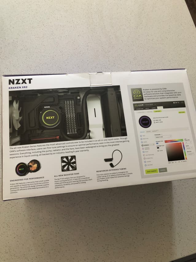 NZXT Kraken X62 280mm AIO Liquid CPU Cooler PLUS CableMod White AIO Sleeving Kit