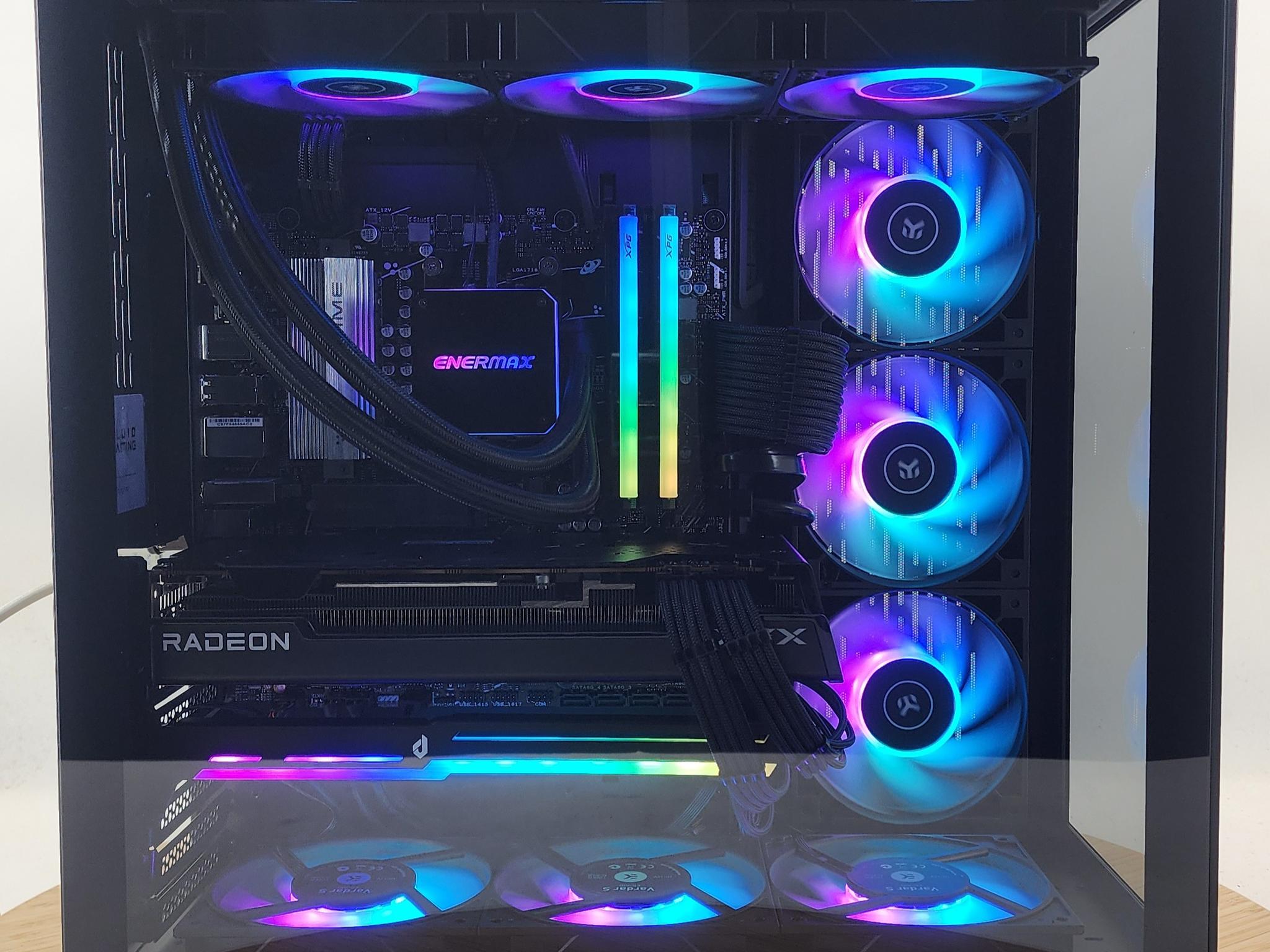 Gaming PC Ryzen 5 9600X 32GB RAM 1TB SSD RX 7700 XT 12GB Windows 11 Computer