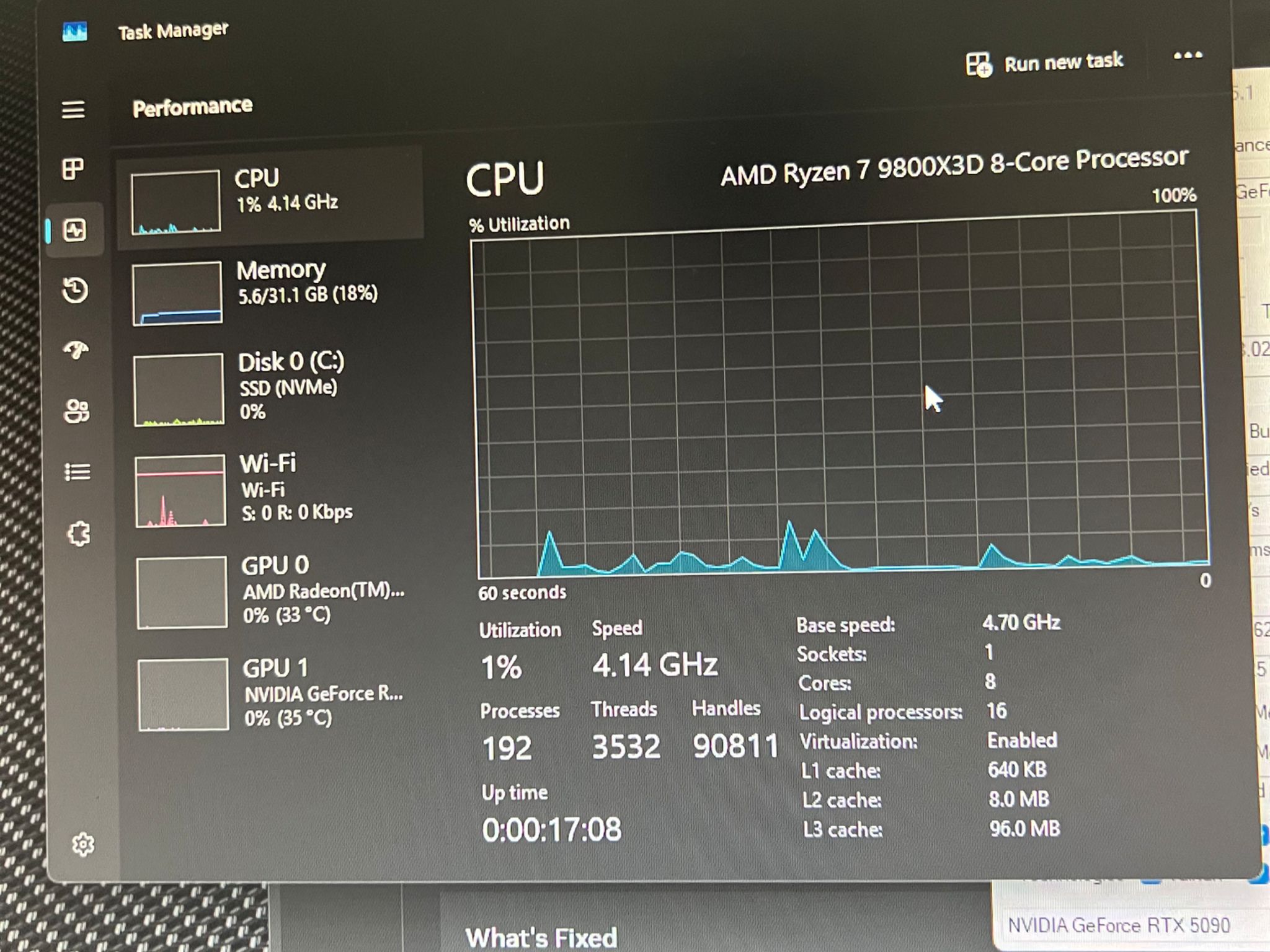 RTX 5090/9800x3D PC