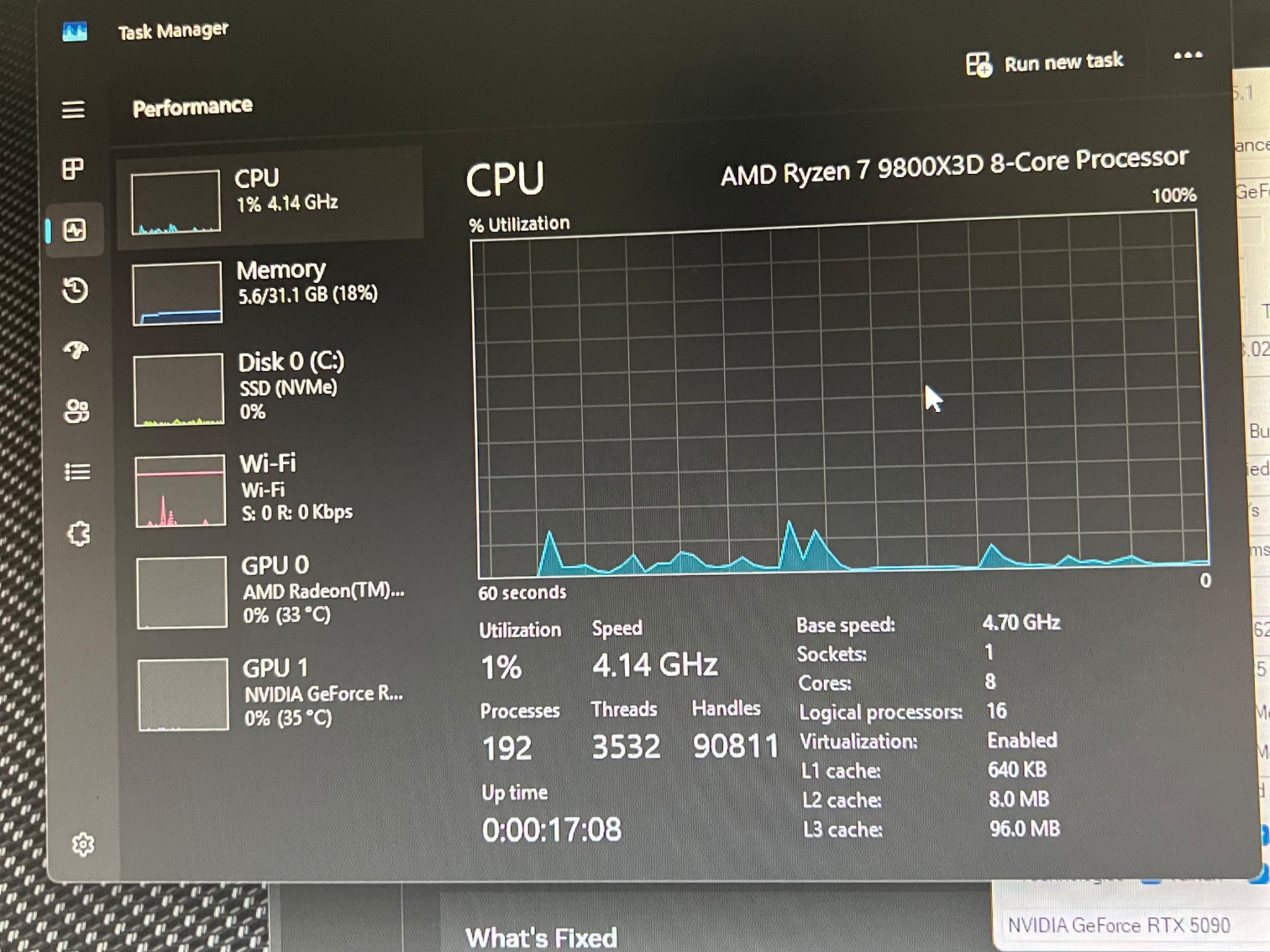 RTX 5090/9800x3D PC