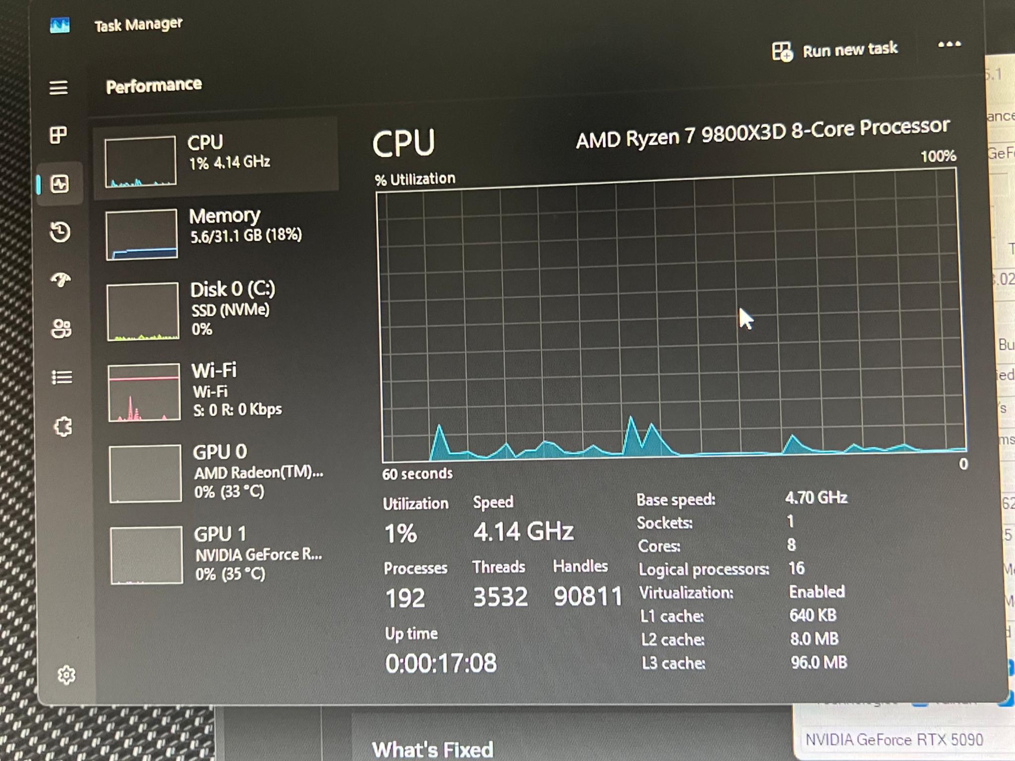 RTX 5090/9800x3D PC