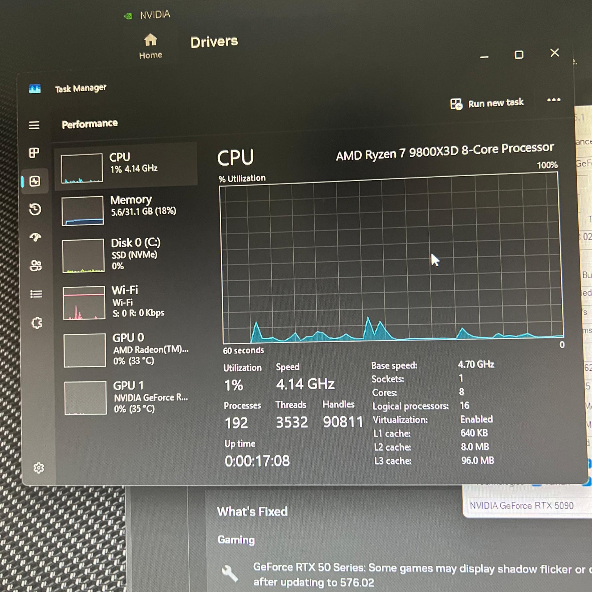RTX 5090/9800x3D PC
