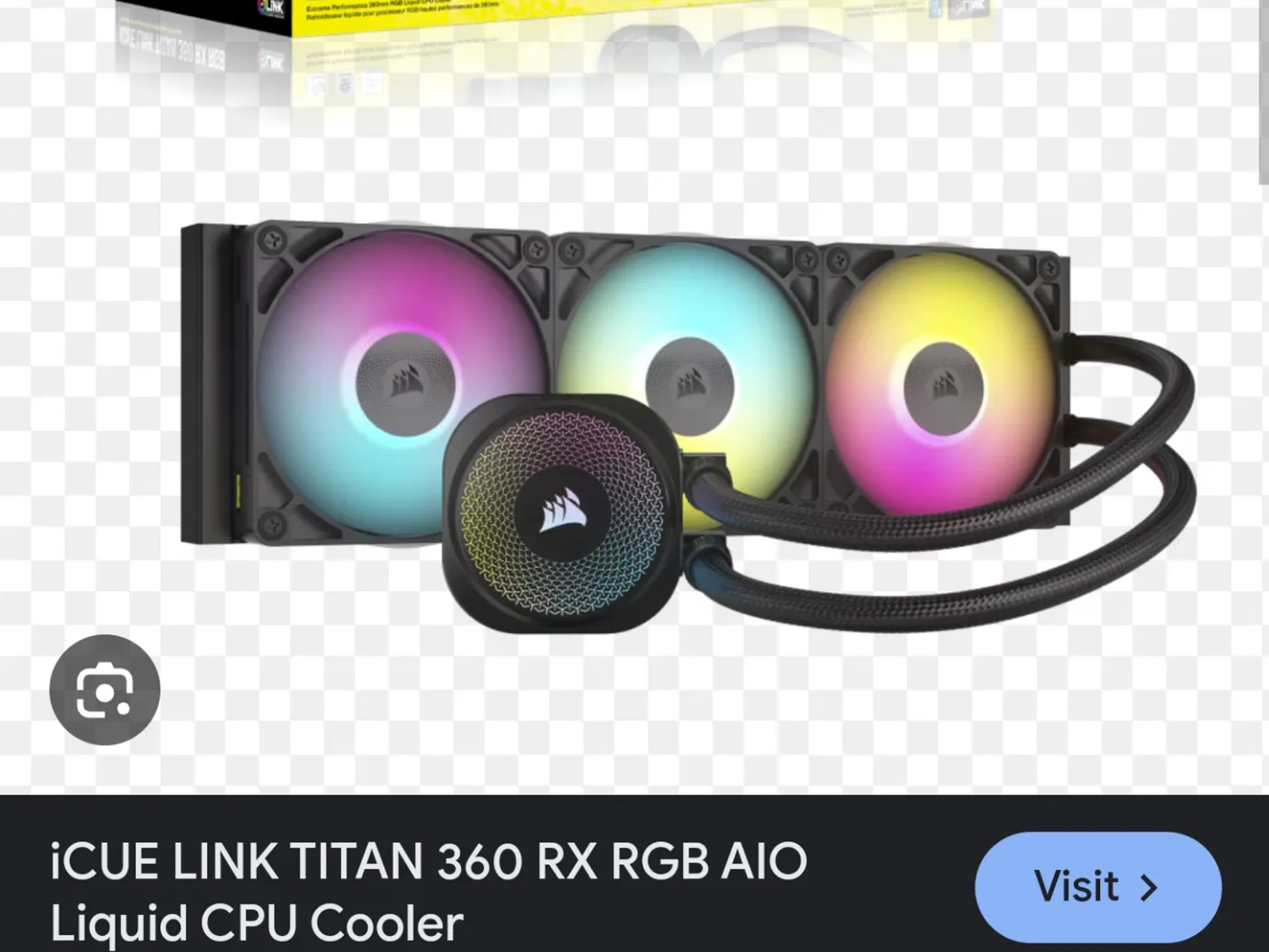 CORSAIR IQUE LINK TITAIN 360 RX RGB AIO LIQUID COOLER