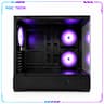 Black ATX Mid-Tower Gaming PC Case | Tempered Glass | 3 Pre-Installed Fans