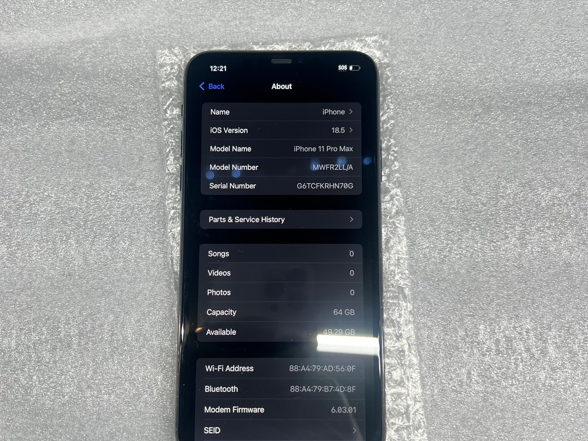 Apple iPhone 11 Pro Max – Unlocked – 64 GB – Midnight Green (Read Description)