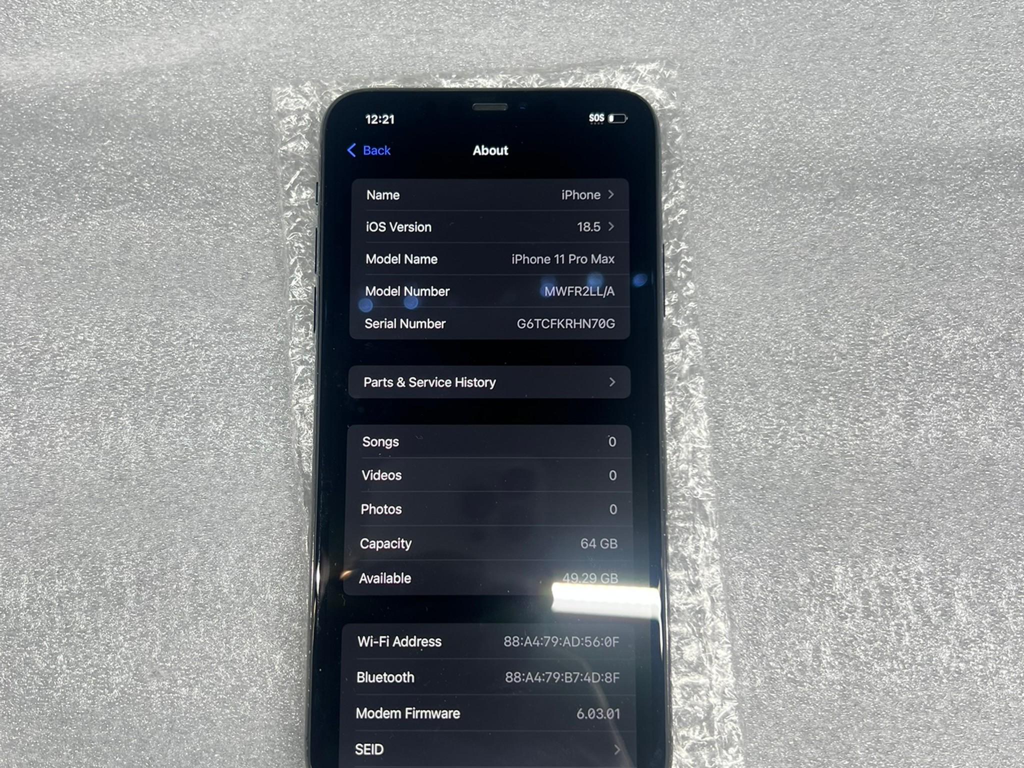 Apple iPhone 11 Pro Max – Unlocked – 64 GB – Midnight Green (Read Description)