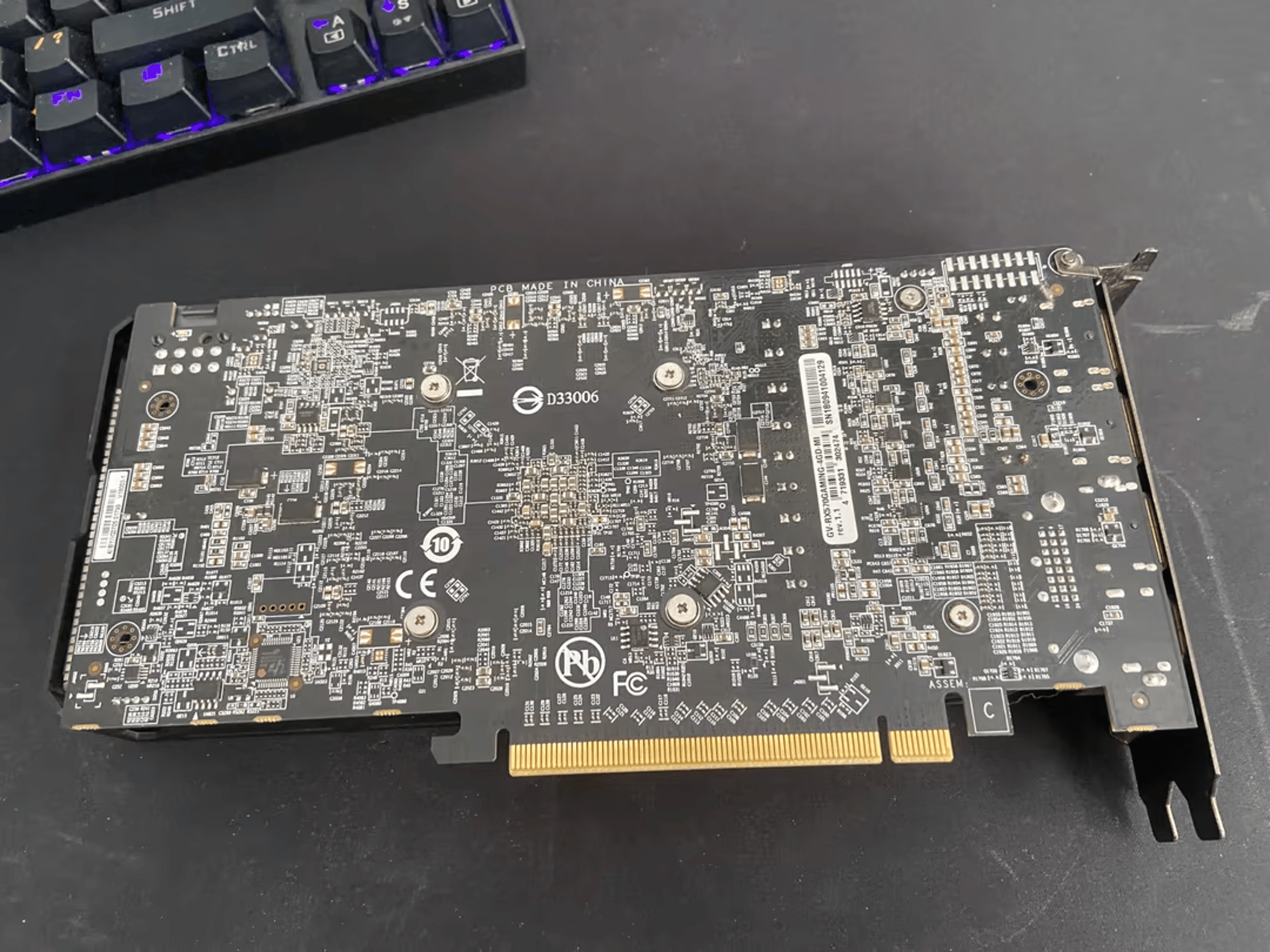 Gigabyte Radeon RX 570 Gaming 4GB graphics card rev. 2.0