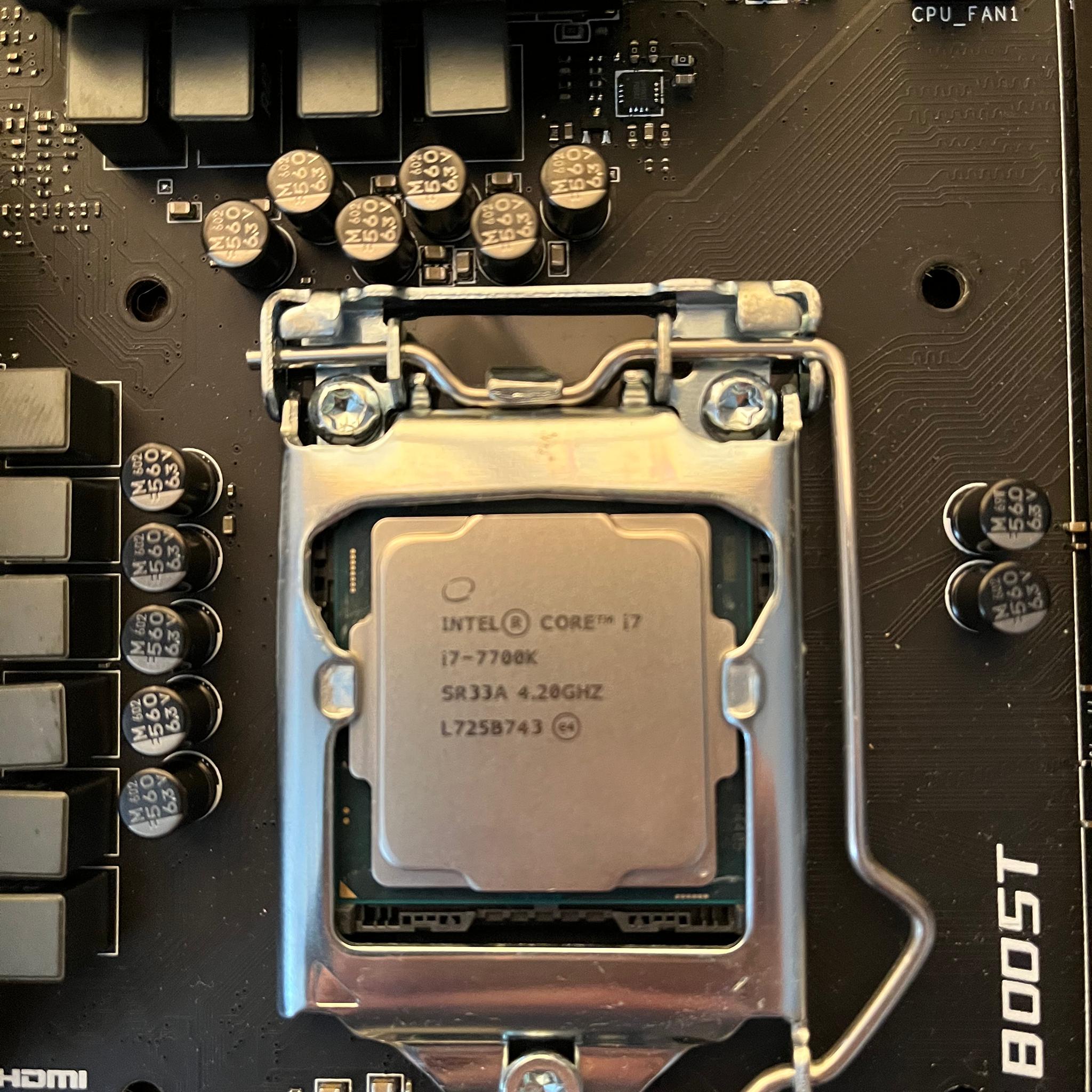 MSI Z270 SLI PLUS | I7-7700K | 16GB 3200MHz DDR4 | Latest BIOS | I/O Shield & Original Accessories