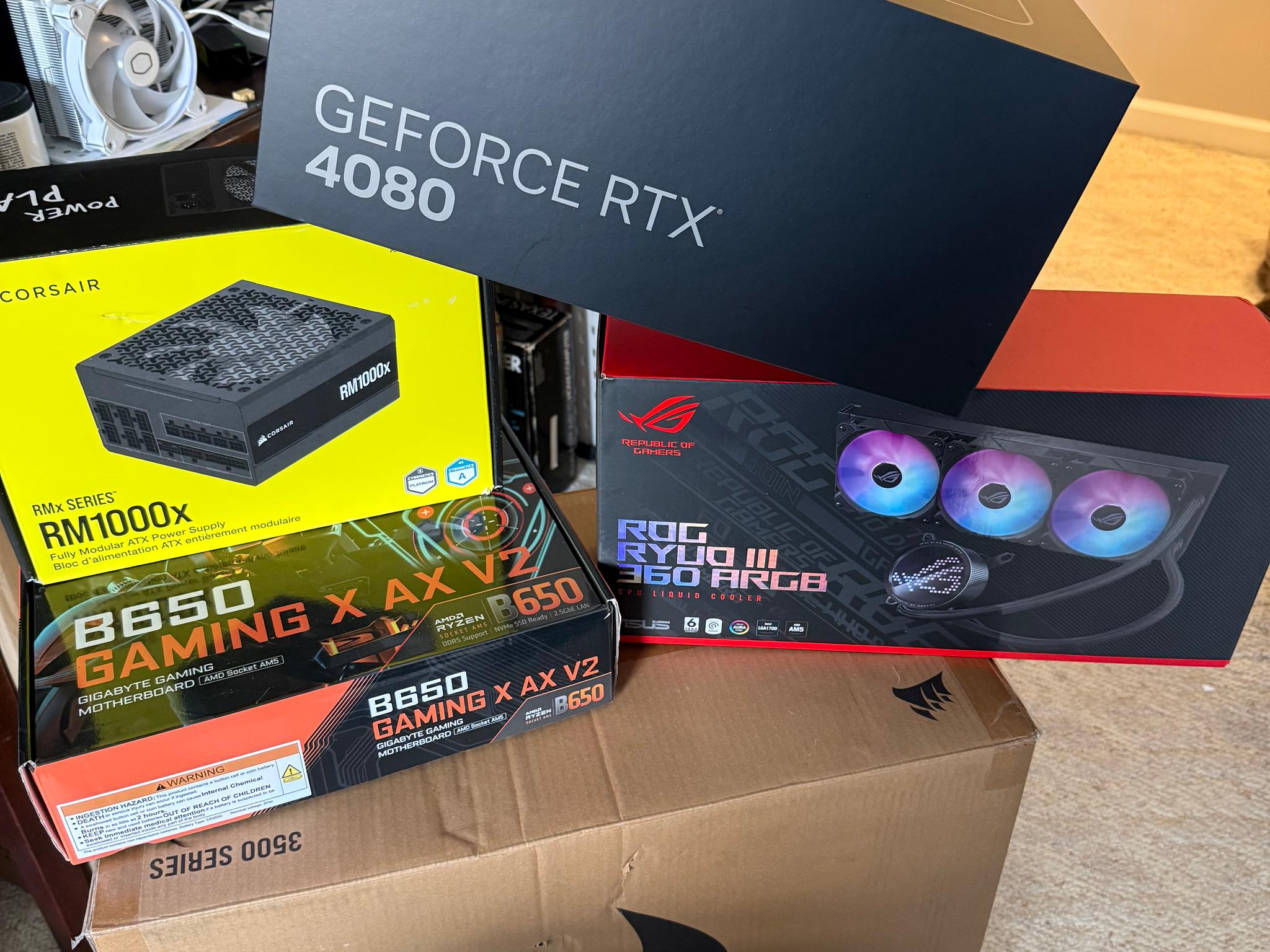 Custom RTX 4080 FE with AMD 9700X