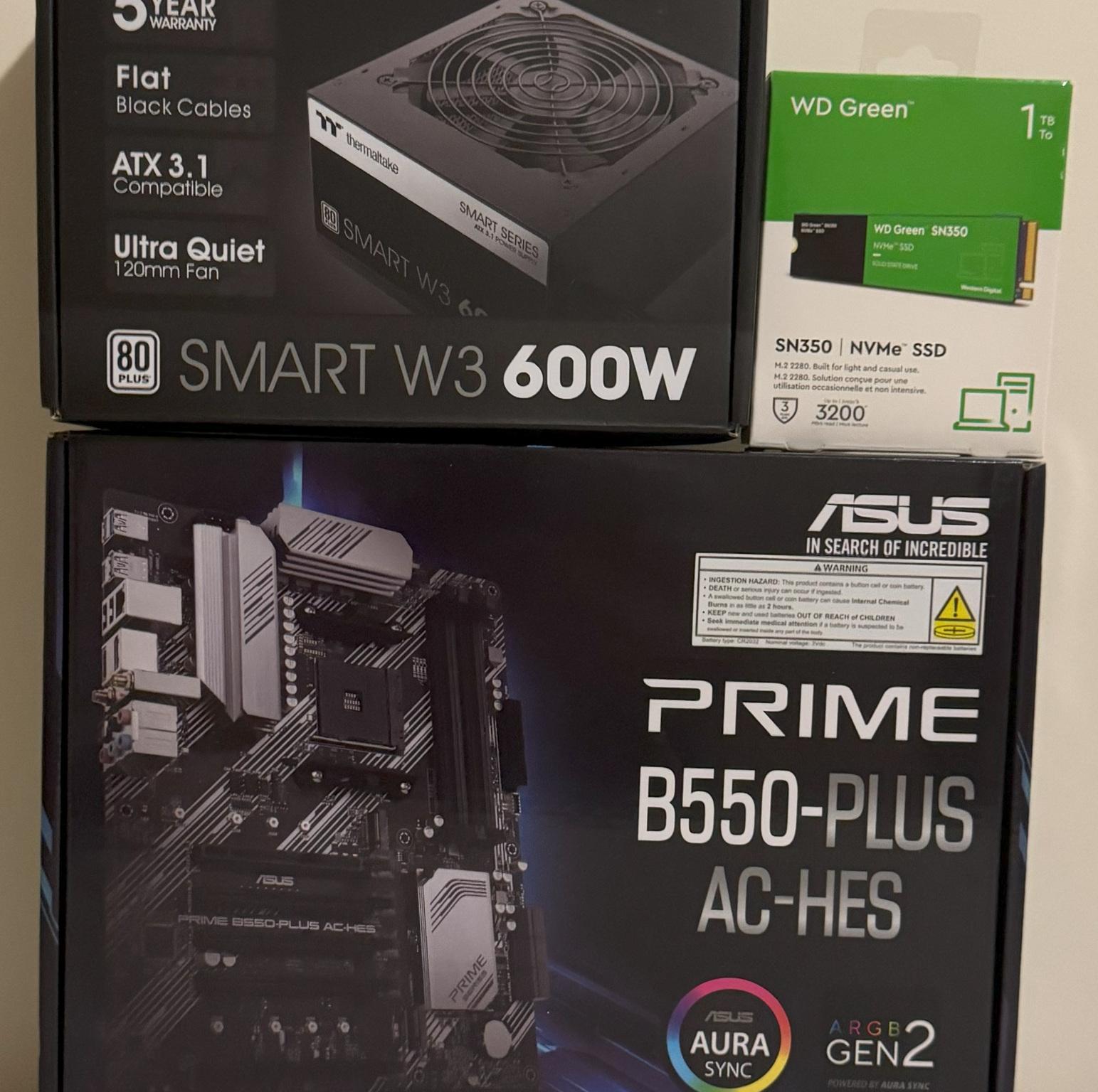 AMD Ryzen 5 5600GT Gaming PC Radeon Vega 7 Graphics ASUS Prime B550-PLUS 32GB DDR4 1TB NVMe SSD