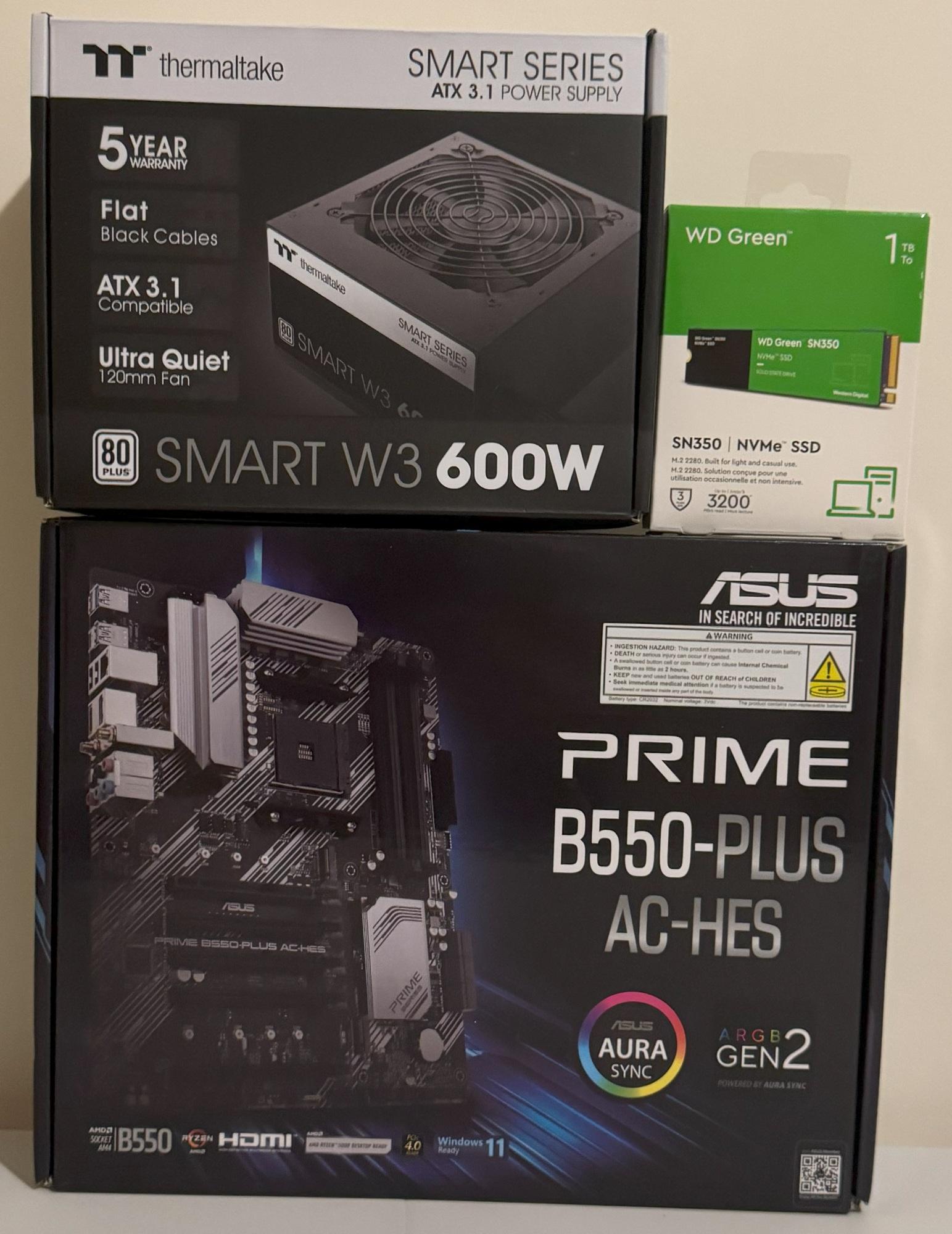 AMD Ryzen 5 5600GT Gaming PC Radeon Vega 7 Graphics ASUS Prime B550-PLUS 32GB DDR4 1TB NVMe SSD