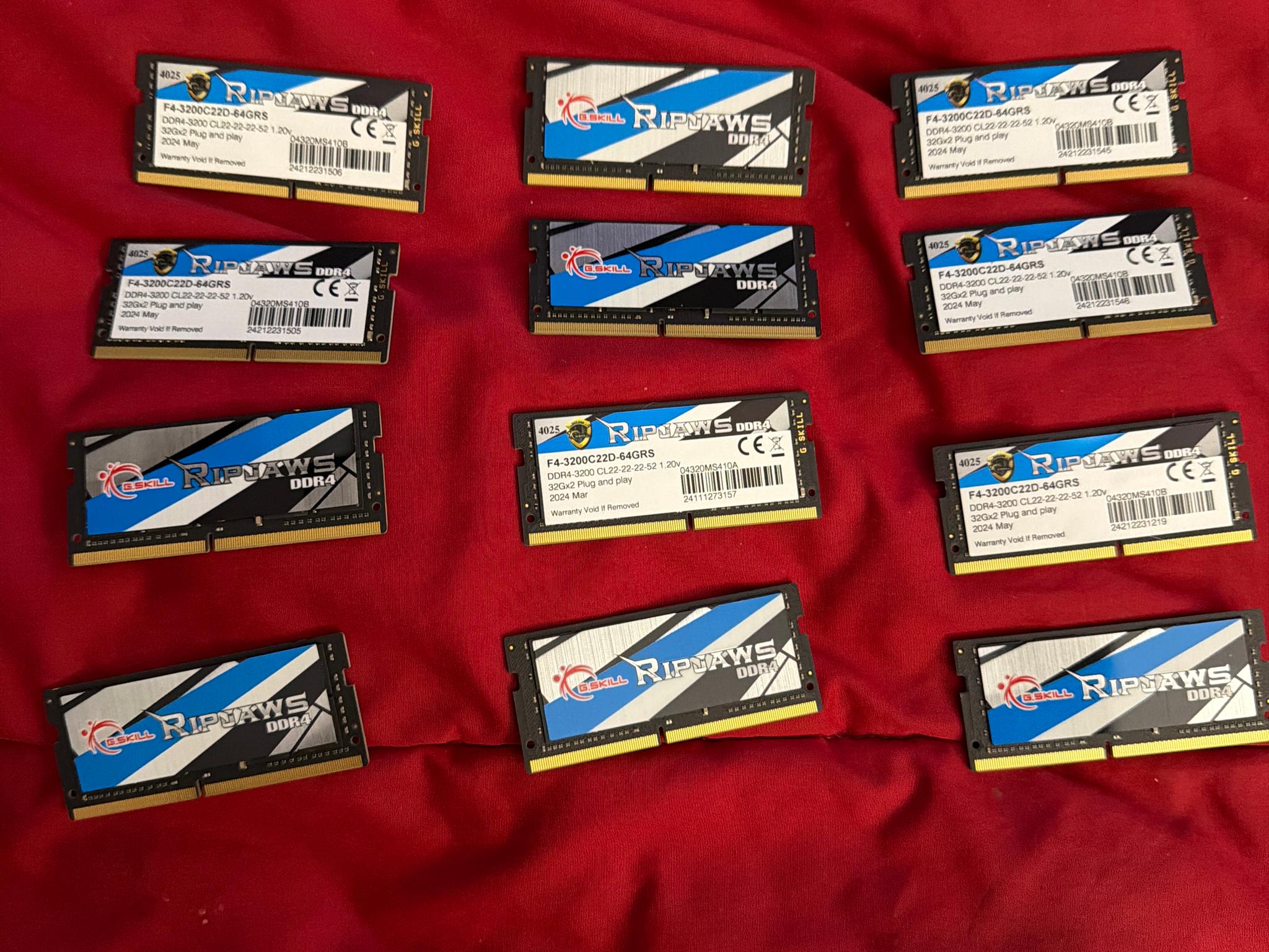 G. Skill RipJaws 64GB DDR4 3200 dual channel kit