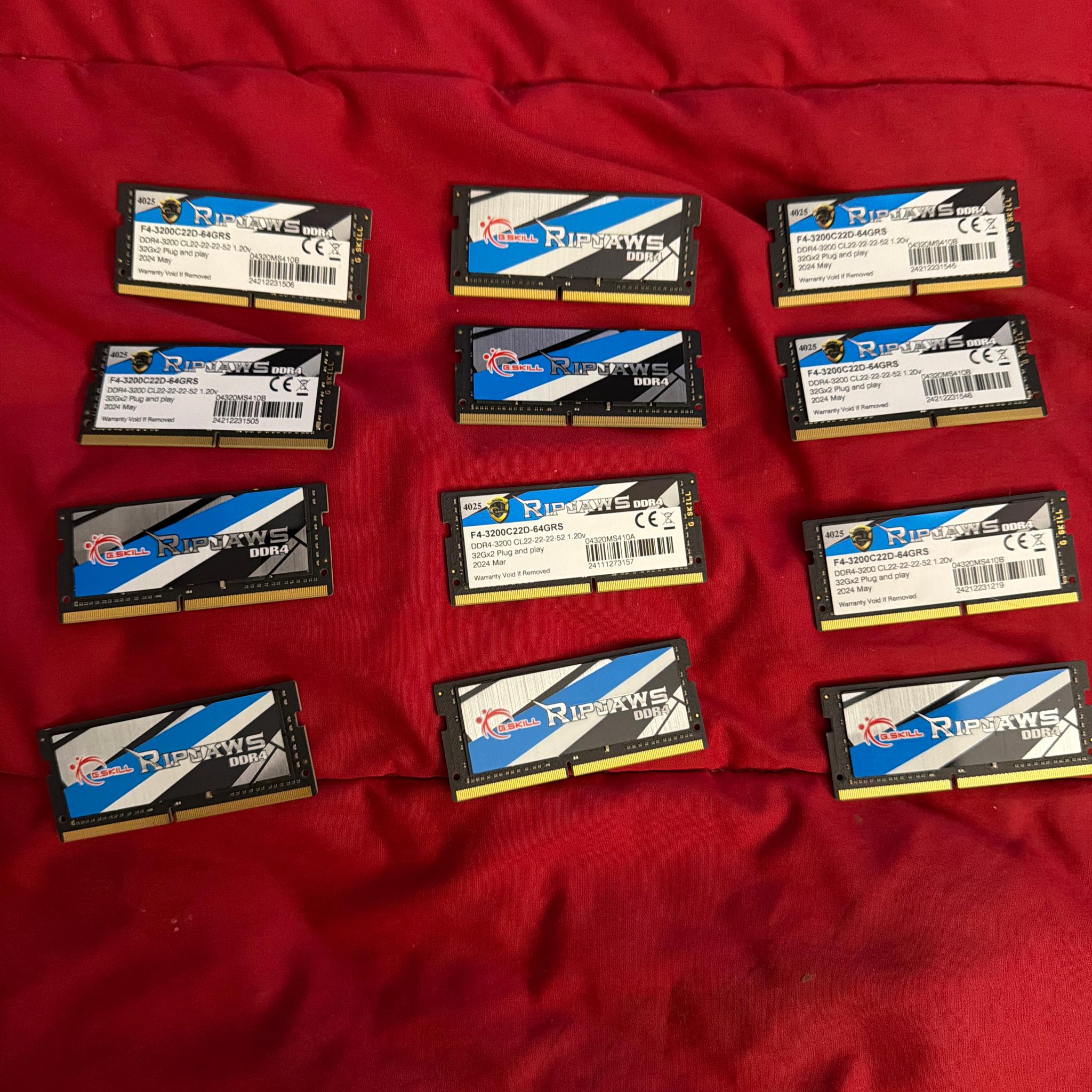 G. Skill RipJaws 64GB DDR4 3200 dual channel kit