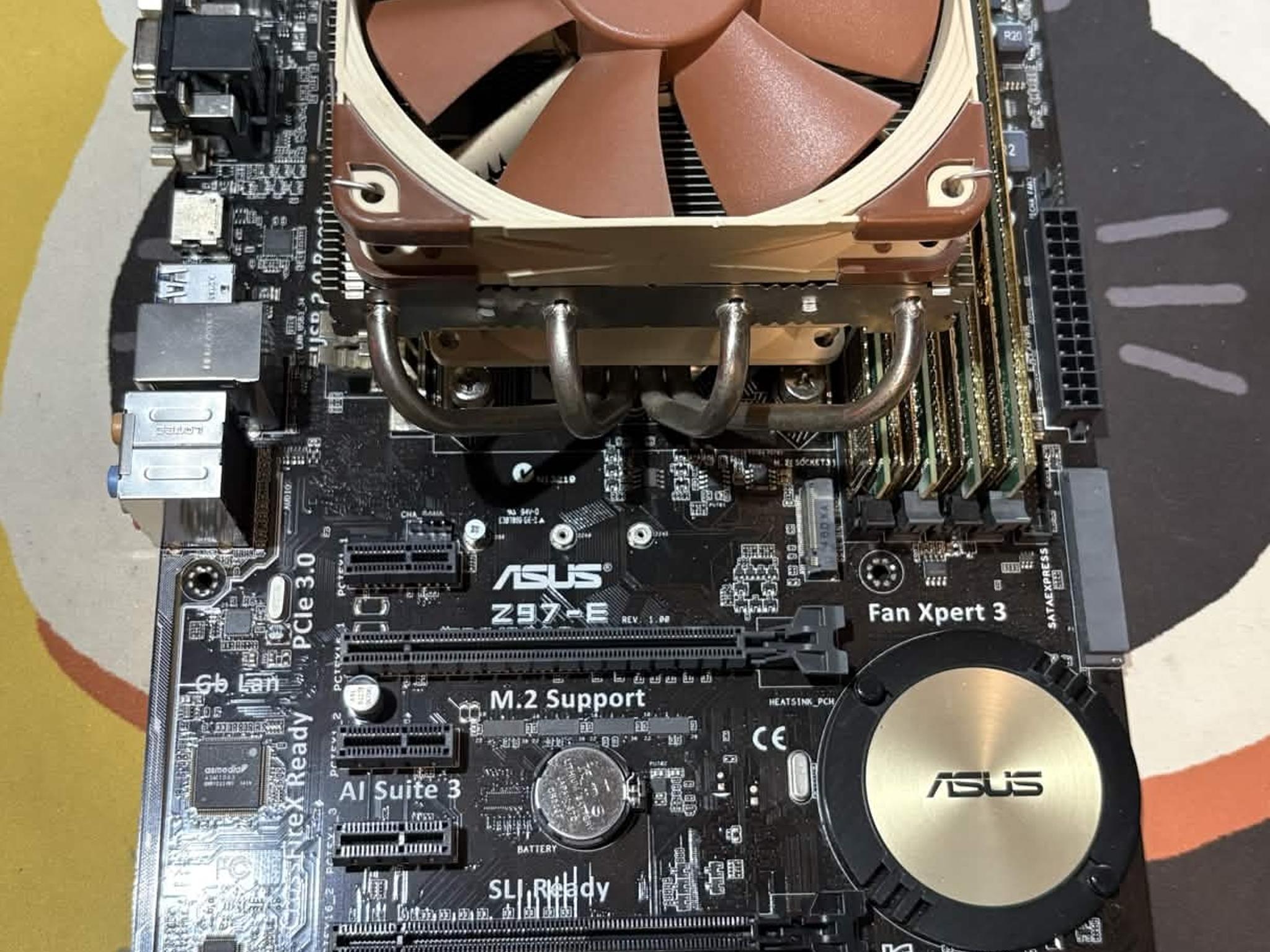 Intel i7-4790K + ASUS Z97-E Motherboard + 8GB DDR3 + Noctua Cooler Combo