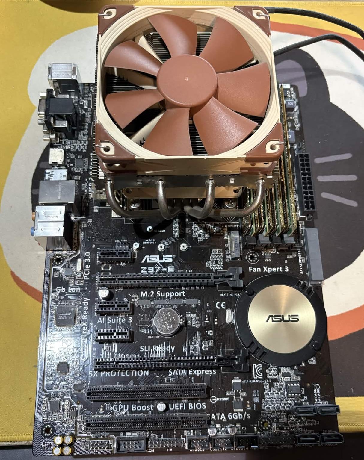 Intel i7-4790K + ASUS Z97-E Motherboard + 8GB DDR3 + Noctua Cooler Combo