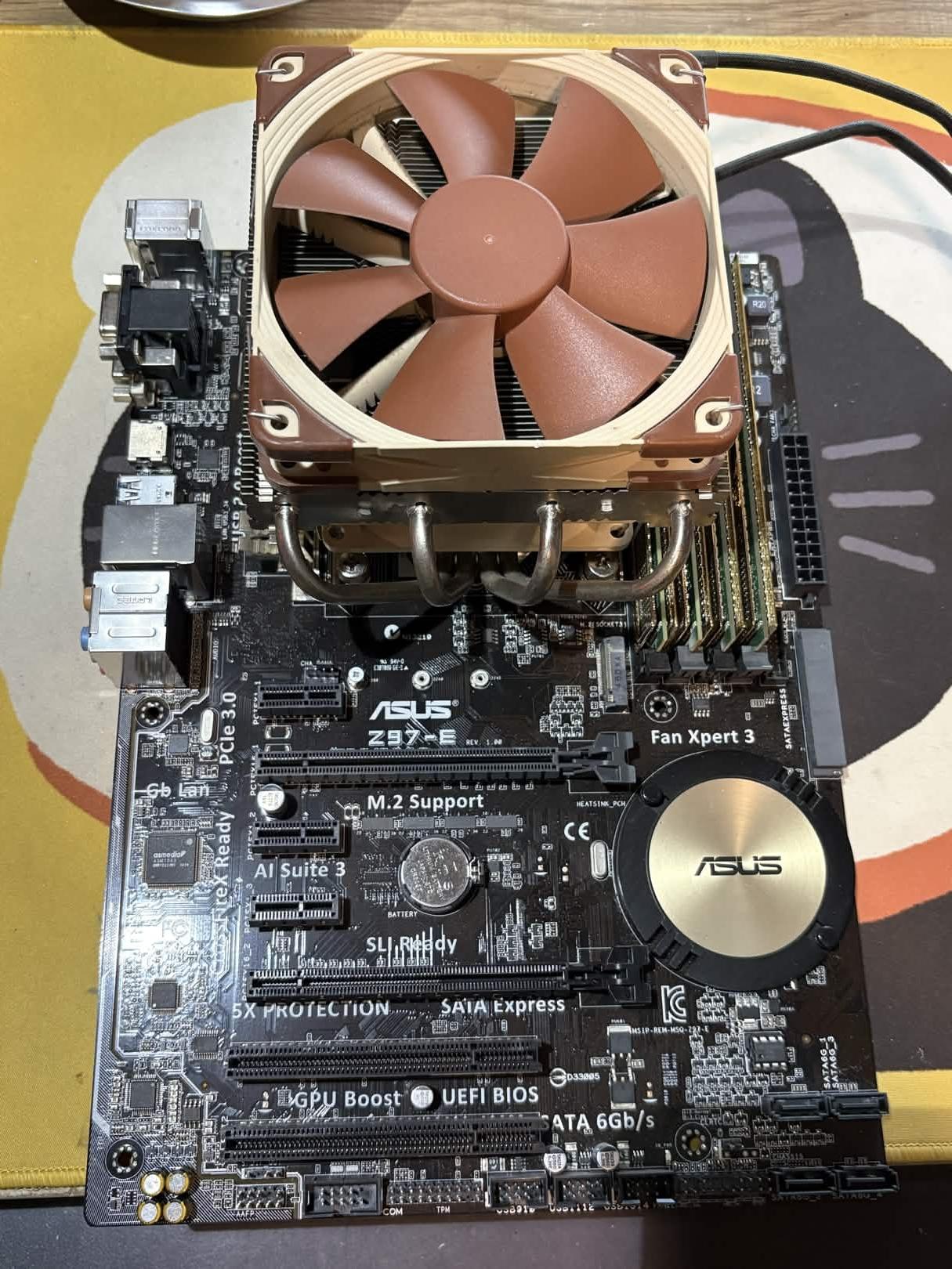 Intel i7-4790K + ASUS Z97-E Motherboard + 8GB DDR3 + Noctua Cooler Combo