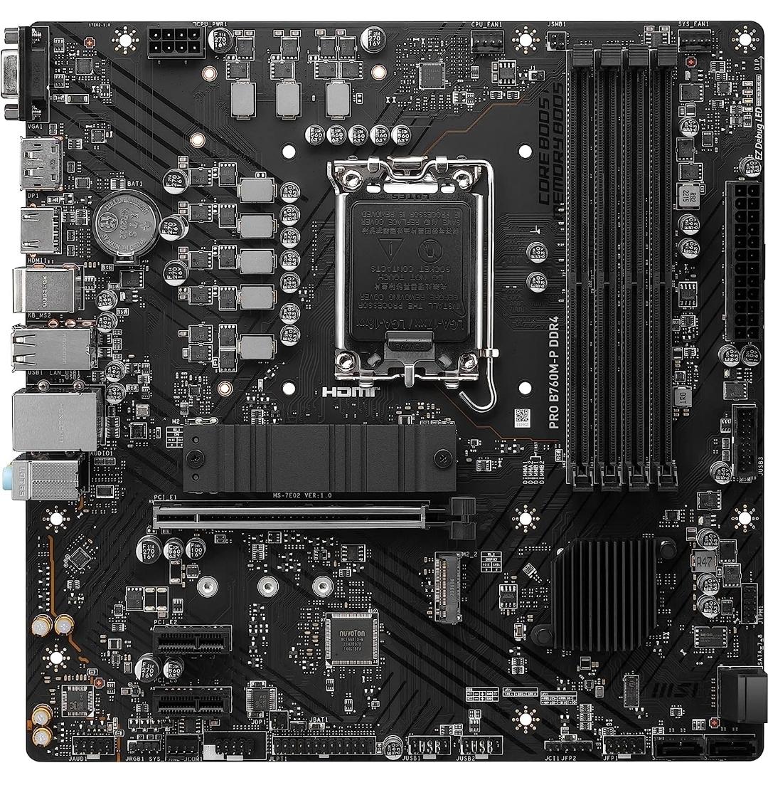 MSI PRO B760M-P DDR4 ProSeries Motherboard