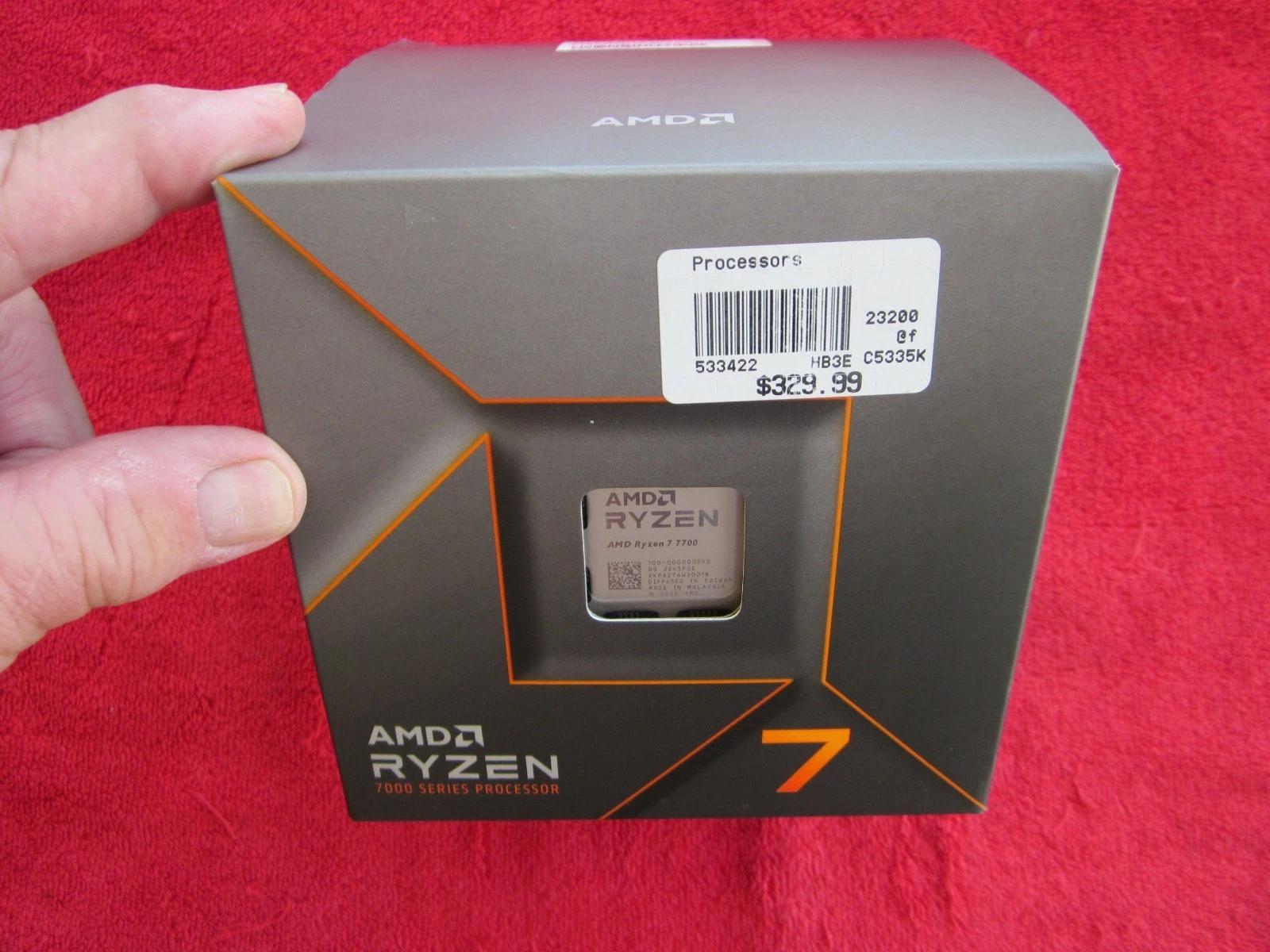 NEW! AMD Ryzen 7 7700 - 8-Core 3.8/5.3 GHz AM5 CPU w/Wraith Prism RGB Cooler
