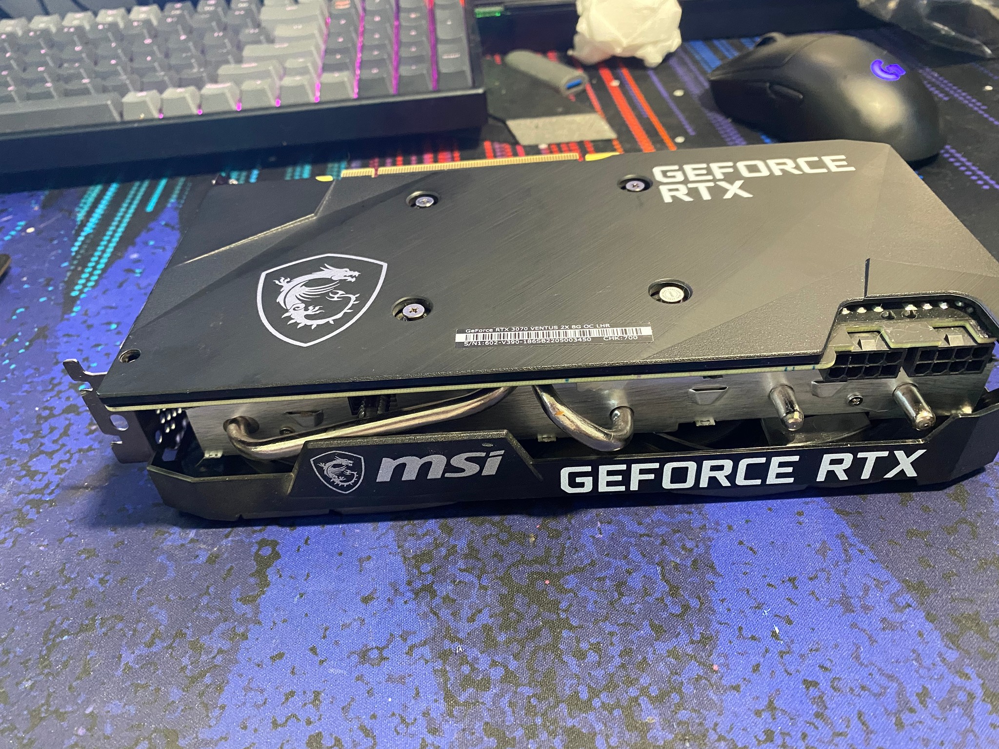 Used Great Condition MSI GeForce RTX 3070 8 GB VENTUS 2X Video Card