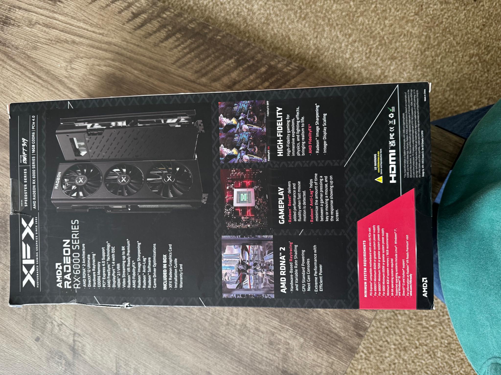 XFX Speedster SWFT 319 RX 6800 | Used 2 Months | Great Condition | 16GB GDDR6