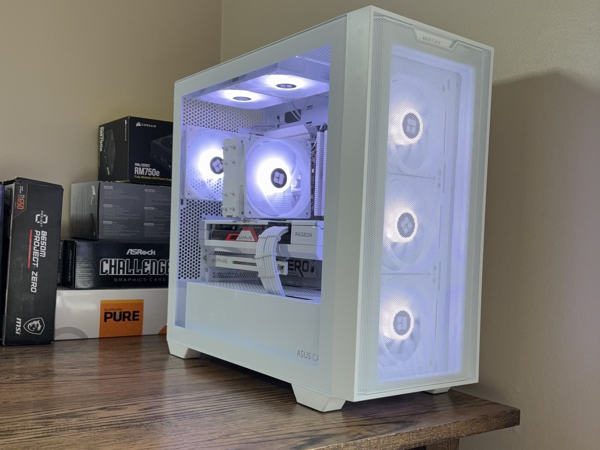 Project Zero | 7800xt | r5 7500f | back connect BTF | Asus A21 mATX | RGB | WiFi | AM5 | 1440p 4k HD