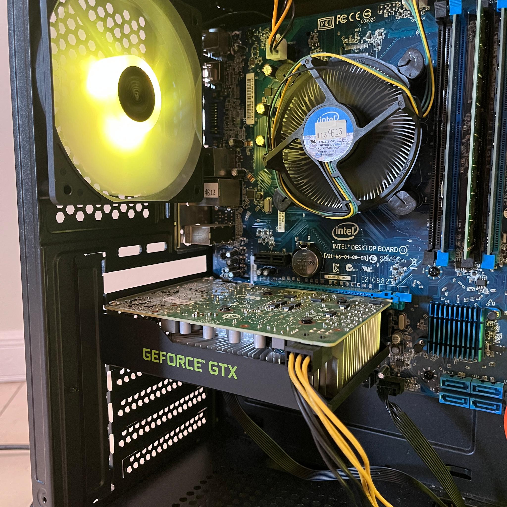Budget Gaming PC-Intel i7-4770,NVIDIA GTX 1660S,16GB RAM,750GB Storage, w/ Wi-Fi & BT*Defective Case