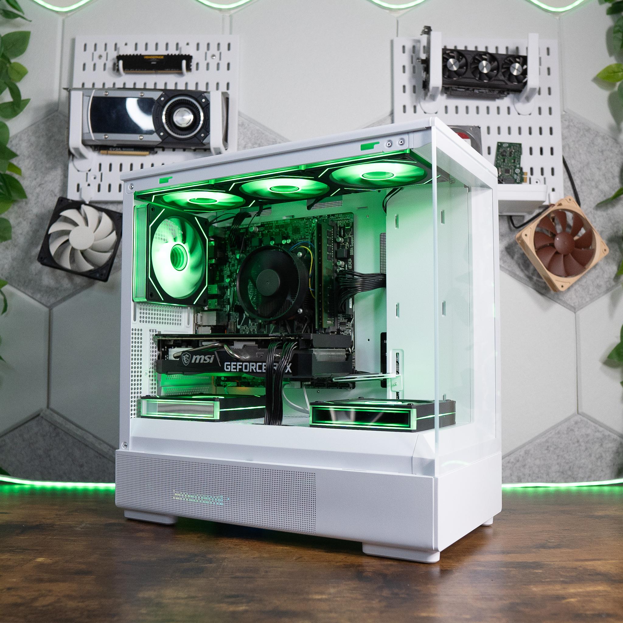 ❄️🌨 | MSI GeForce RTX 3070 8GB | RYZEN 7 5700G | 32GB DDR4 RAM | 1TB NVME + 2TB HD | Arctic Borealis