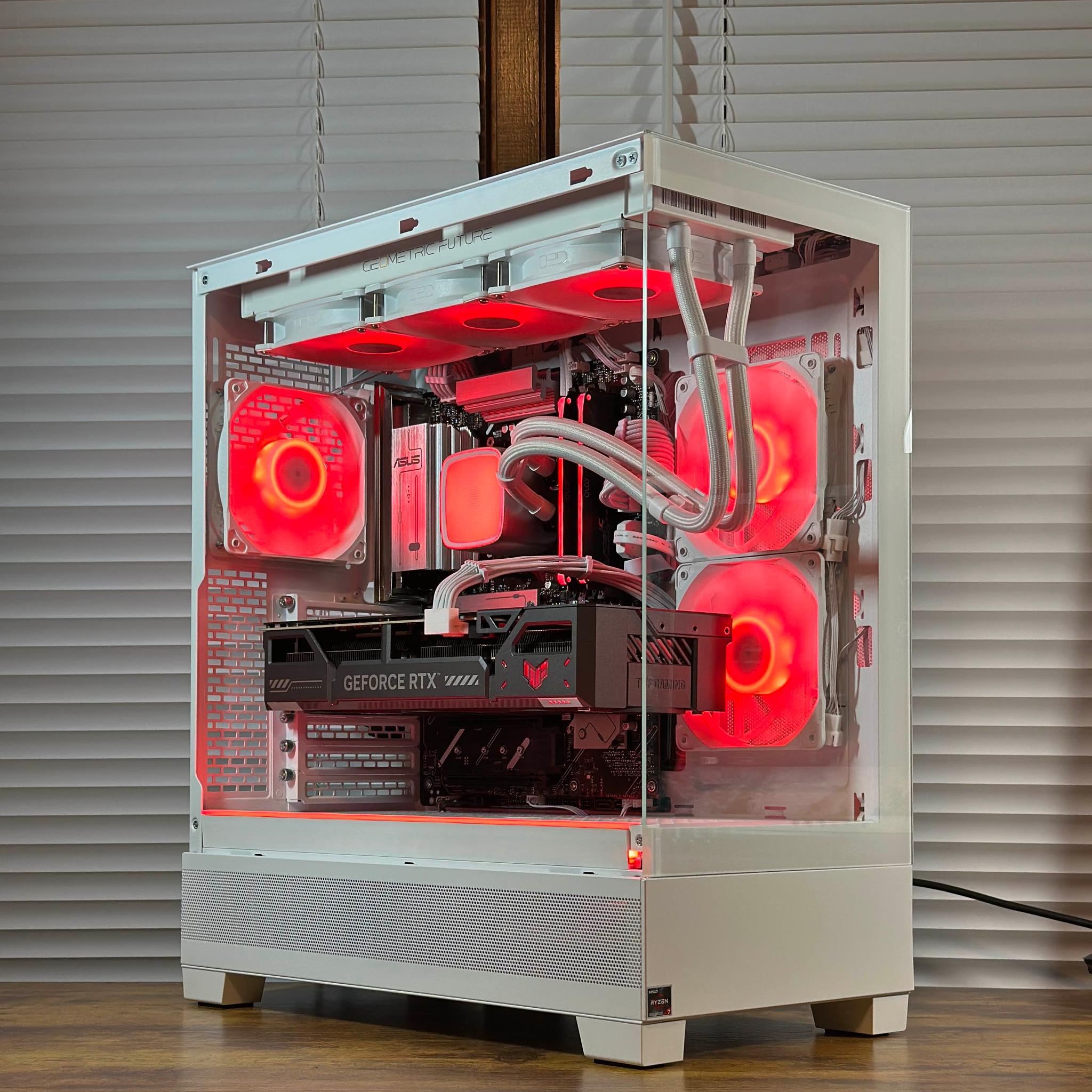 RTX 5070 12GB | Ryzen 7 7700X | 32GB DDR5 | 5TB Storage | Win11 | WIFI | 1440P/4K White Gaming PC