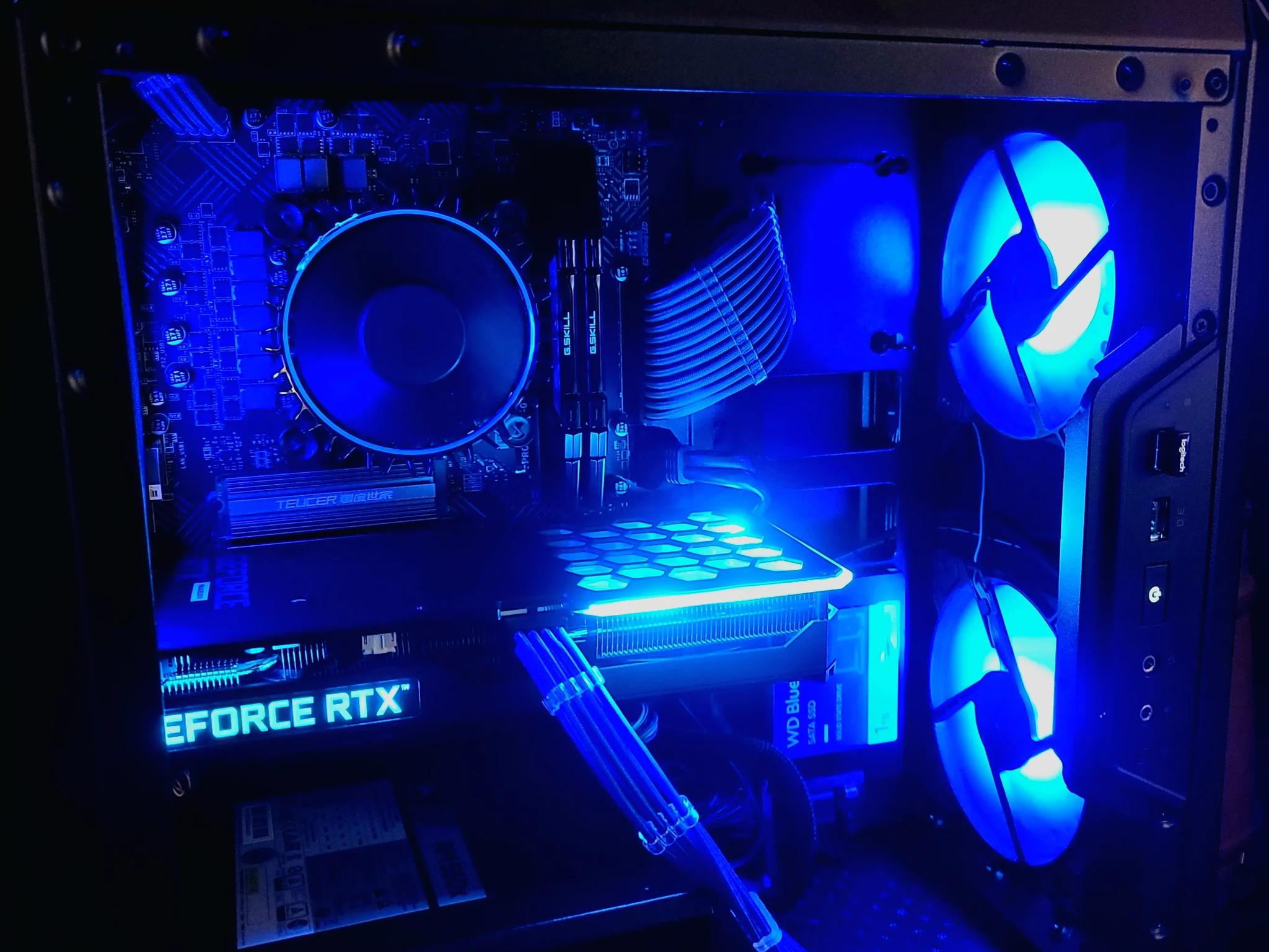 Dark Mist II-i3 12100F, RTX 3060TI, 1.25 Tb SSDs, 32Gb DDR4