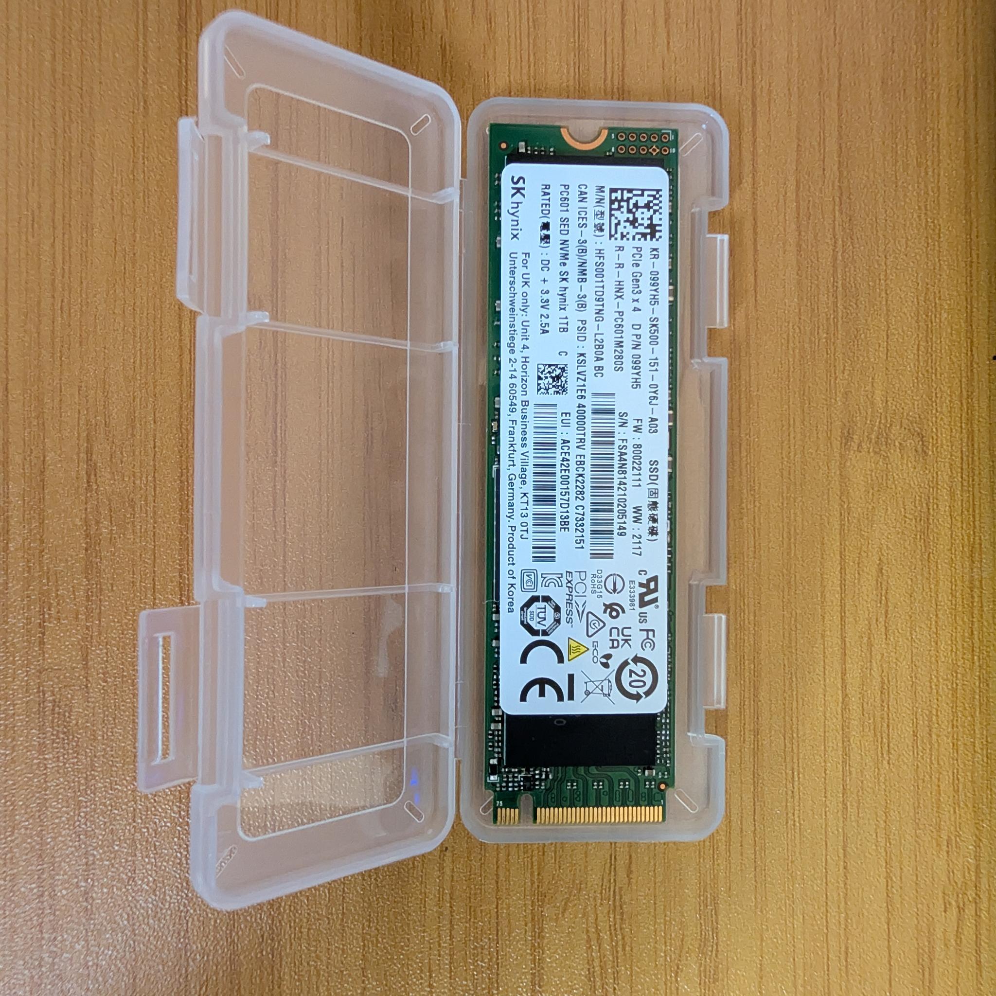 SK Hynix PC601 1TB NVMe SSD - (OEM version of Gold P31) - PCIe Gen 3x4 - DRAM Cache - 3400MB/s