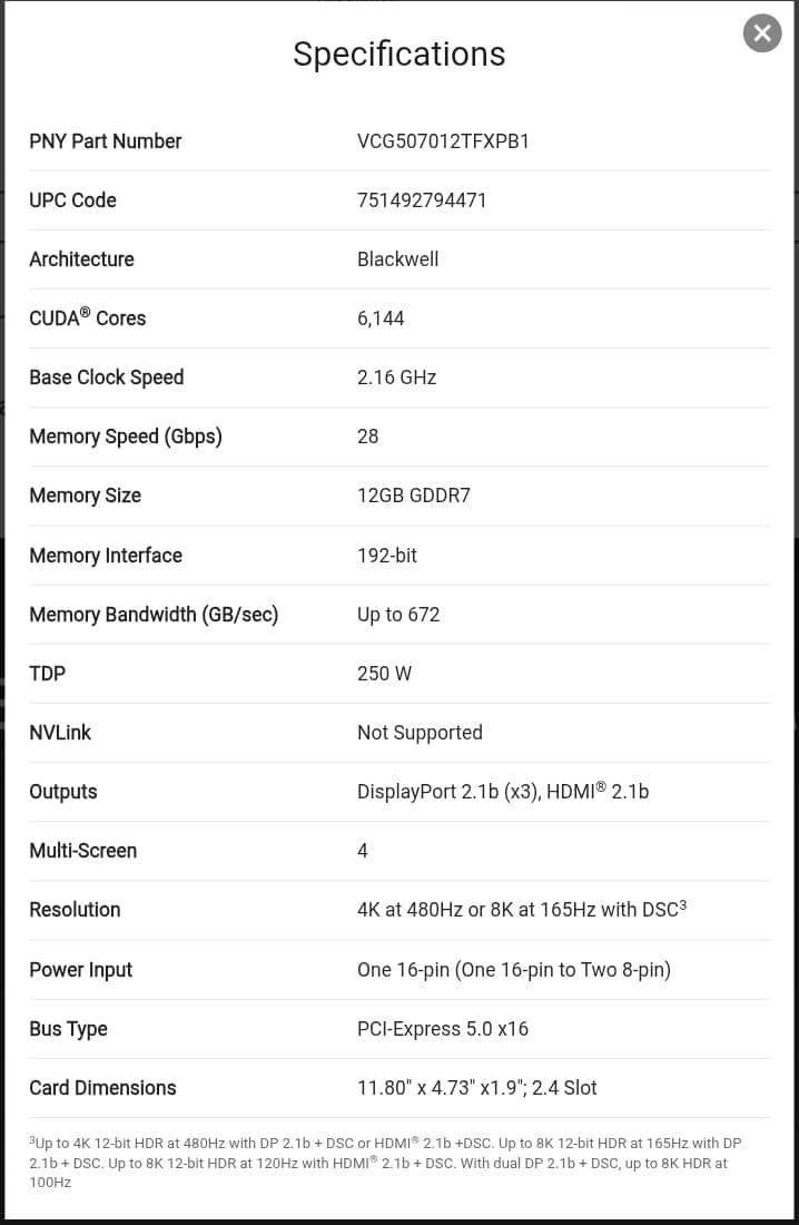 PNY GeForce RTX 5070 ARGB EPIC-X RGB OC Triple Fan