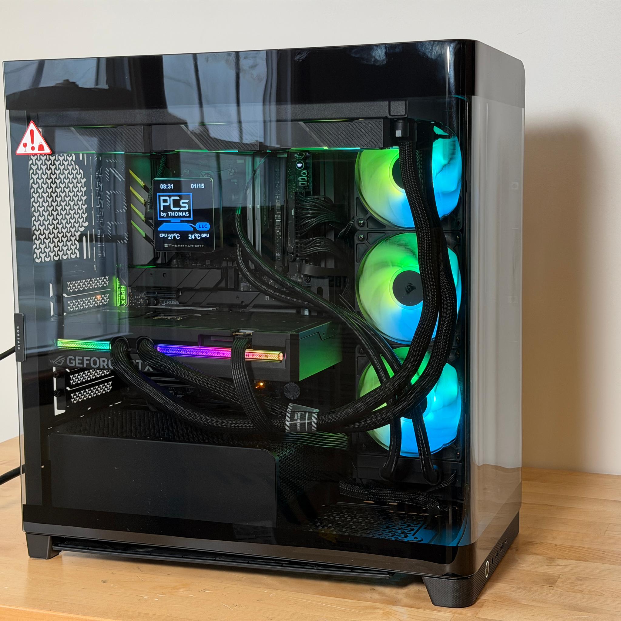RTX 5090 Astral Liquid Cooled, Ryzen 7 9800x3d Gaming/Workstation PC