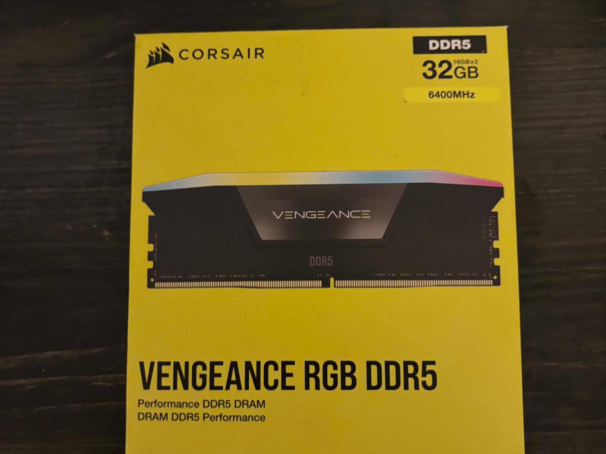 Corsair vengeance rgb ddr5 6400