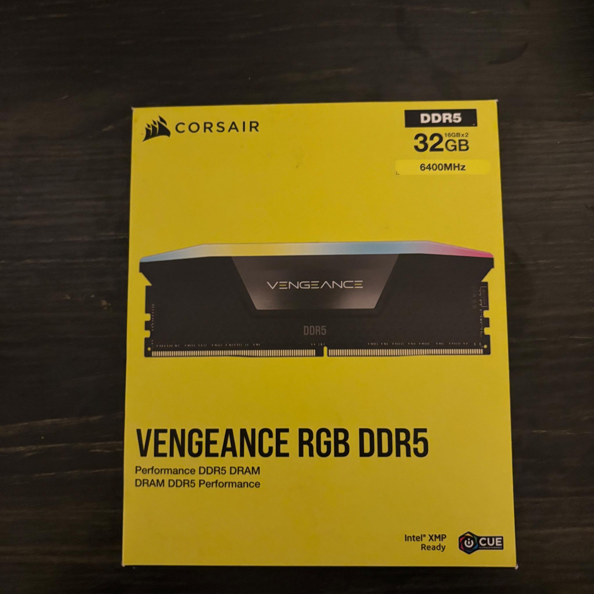 Corsair vengeance rgb ddr5 6400