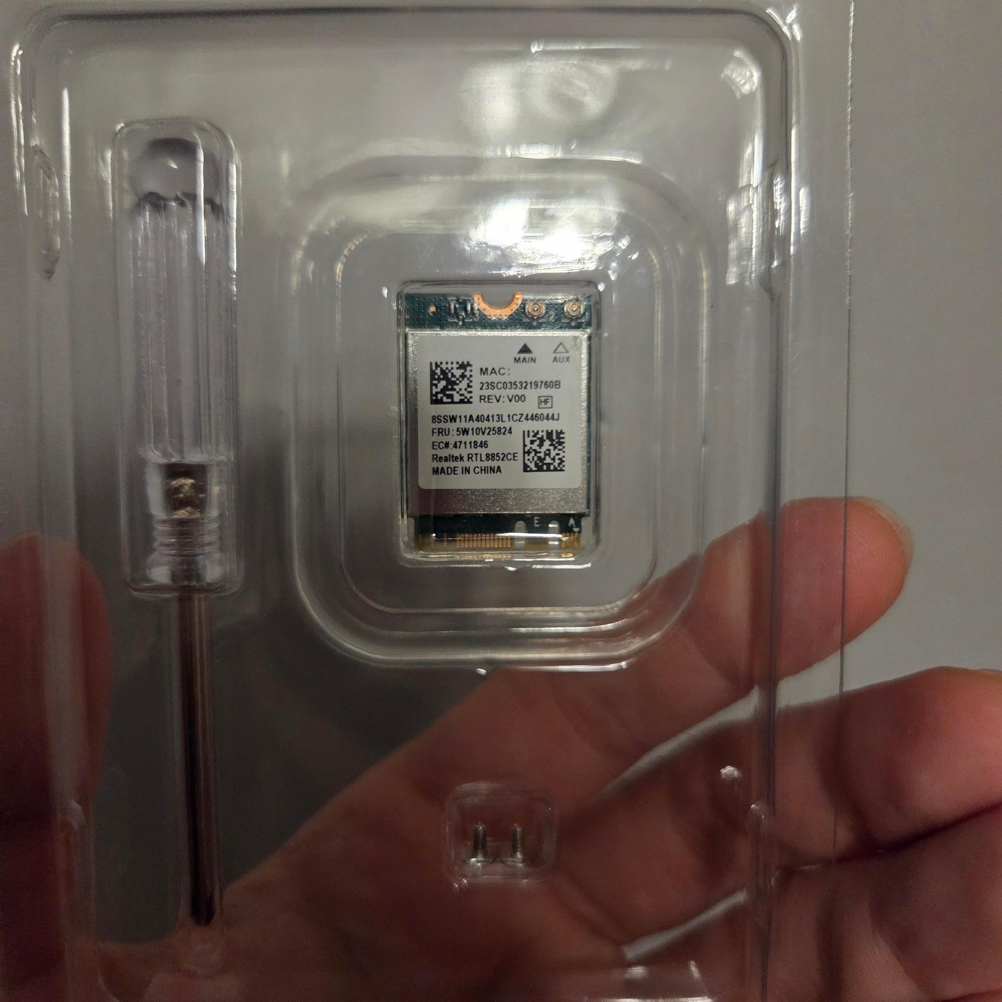 WiFi 6E Card - Realtek RTL8852CE (excellent condition)
