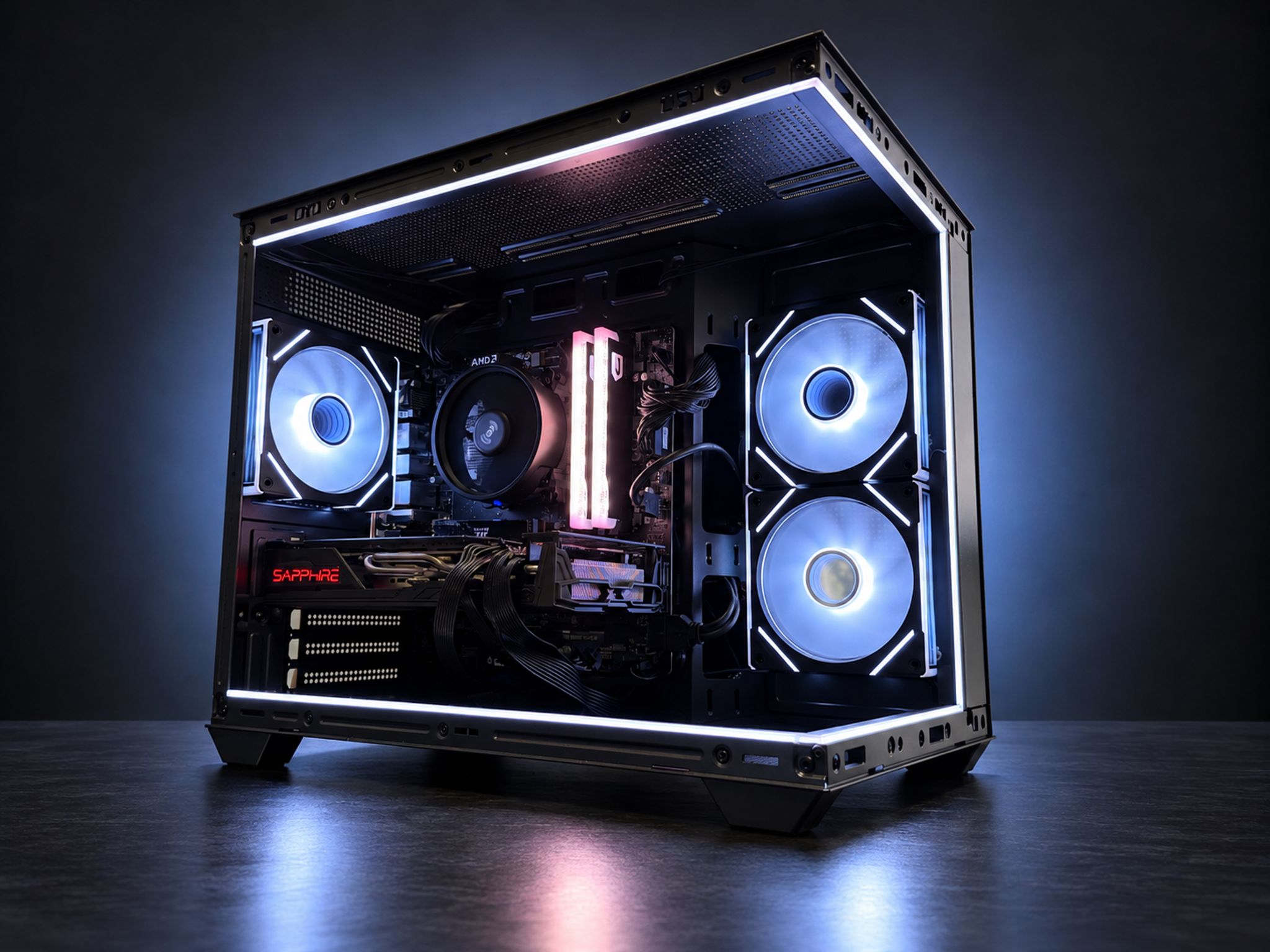 Radeon RX 5700 XT Custom Gaming PC - Ryzen 5 5500, 16GB RAM