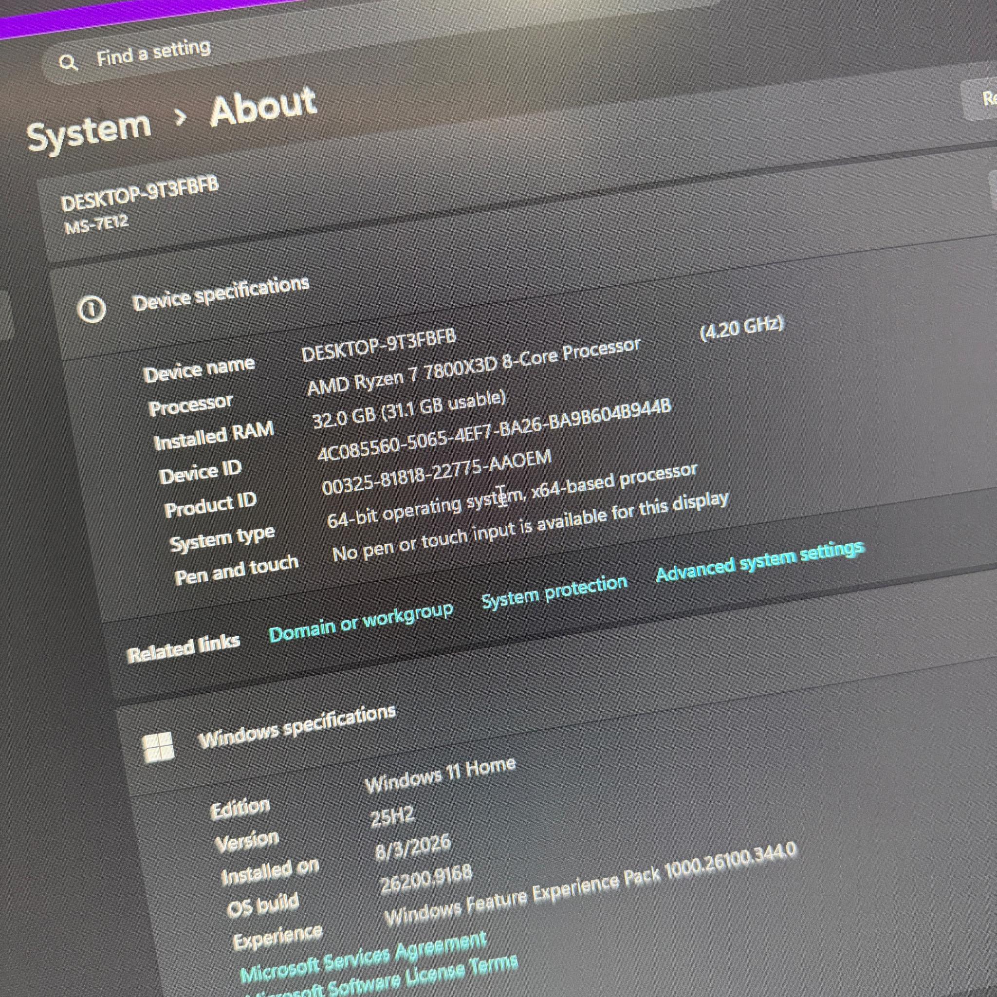 Ryzen 7 7800X3D + RX 9070 XT 16GB