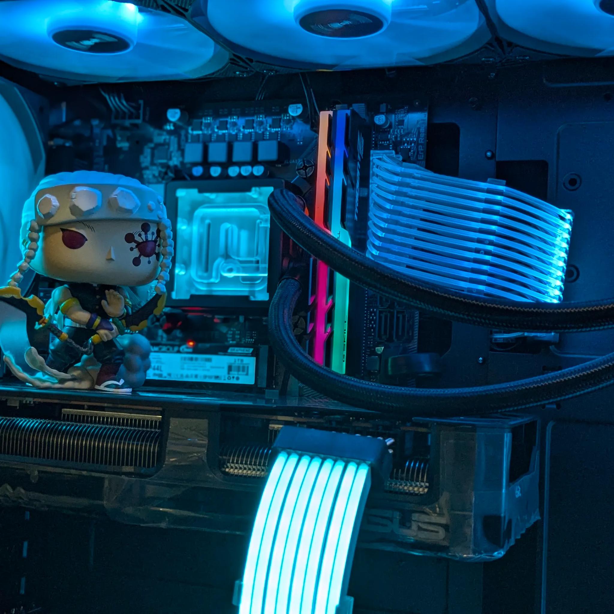 🔥Demon Slayer/Dark Flux🔥⚫️RX 7800XT⚫️I5-12600K⚫️32GB Warhawk RAM⚫️1TB NVMe SSD⚫️Windows 11