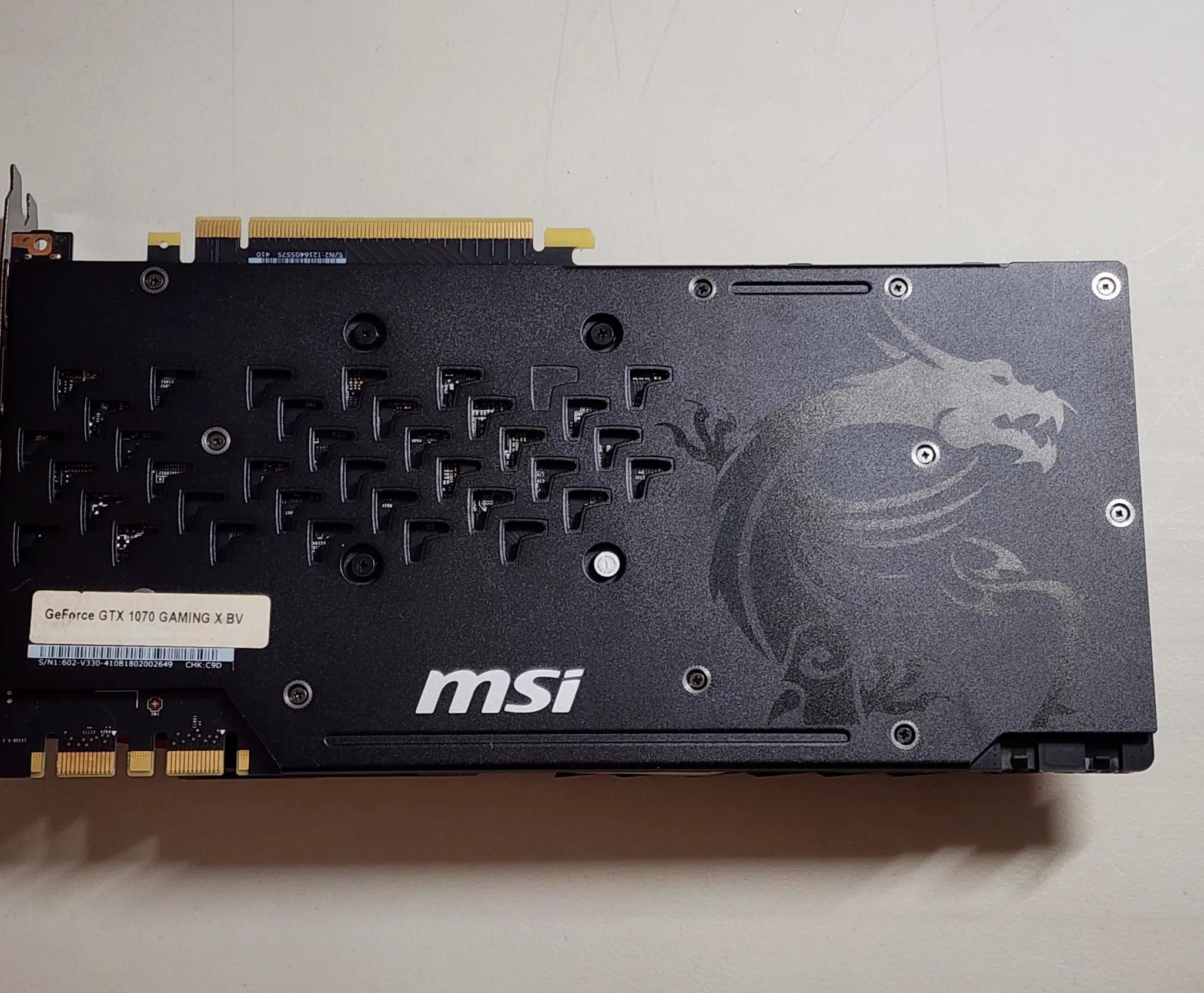 MSI GeForce GTX 1070 8GB GDDR5 Graphics Card Gaming GPU