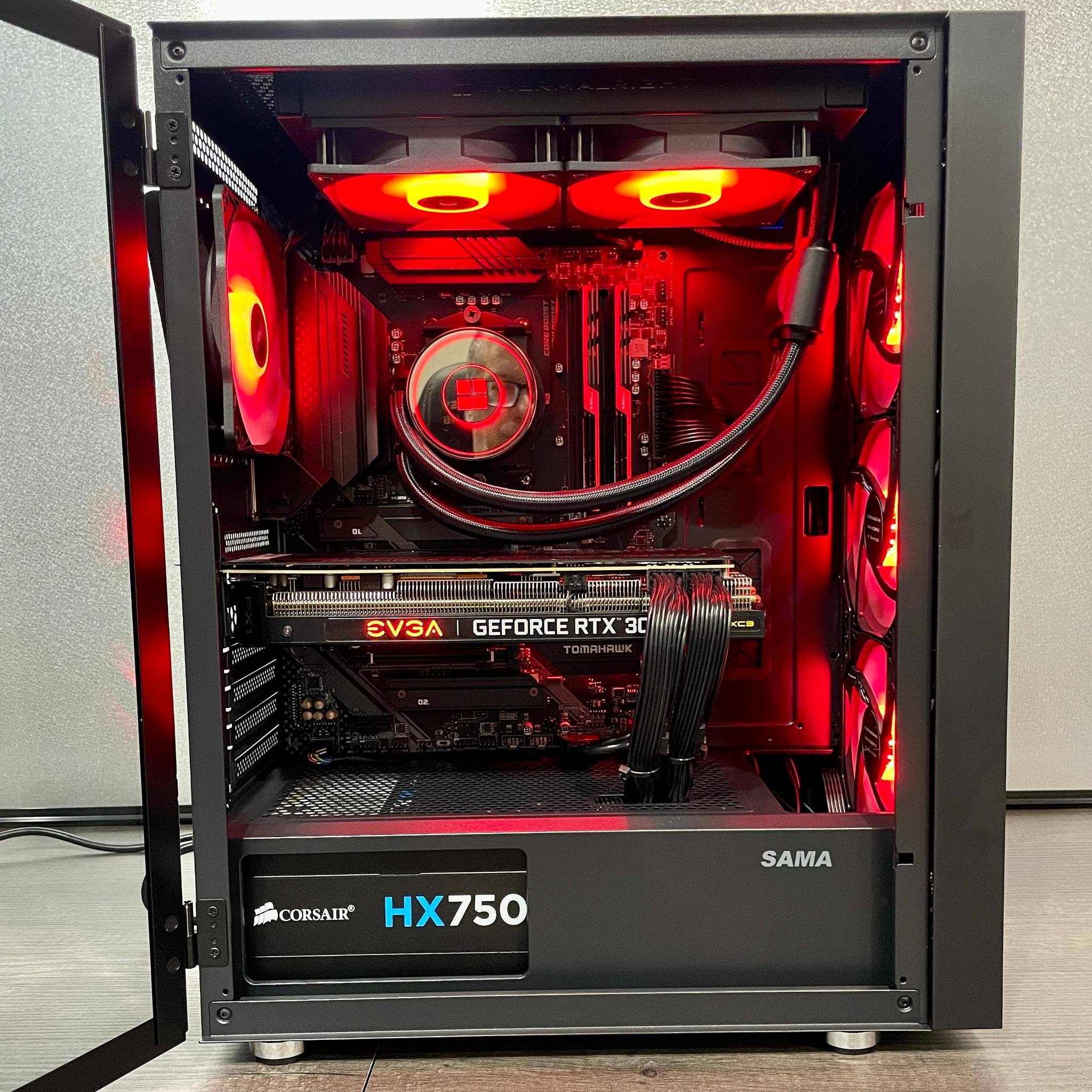 Custom Water-Cooled Gaming PC / Ryzen 9 5900X / RTX 3070 / 32GB / 1TB / Windows 11 Pro