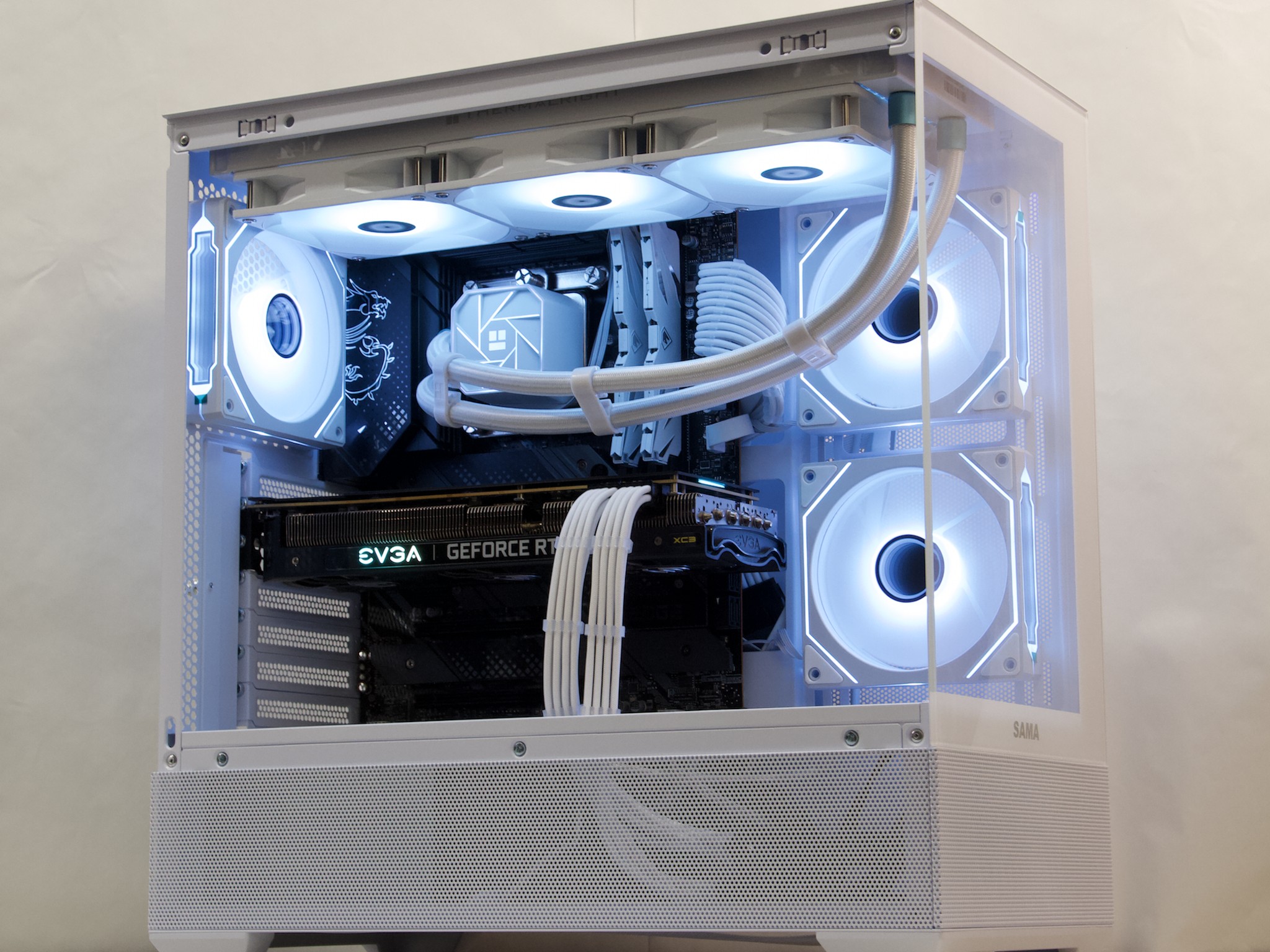 RTX 3080, Core i5-12600KF, 32GB DDR4, 1TB NVMe SSD, WiFi - Liquid Cooled Gaming PC