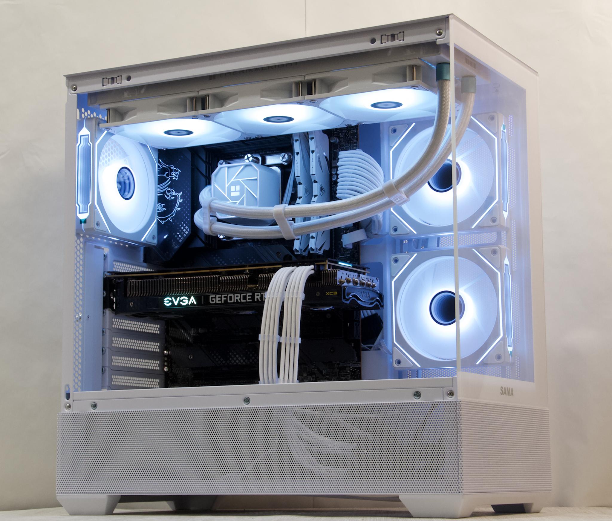 RTX 3080, Core i5-12600KF, 32GB DDR4, 1TB NVMe SSD, WiFi - Liquid Cooled Gaming PC