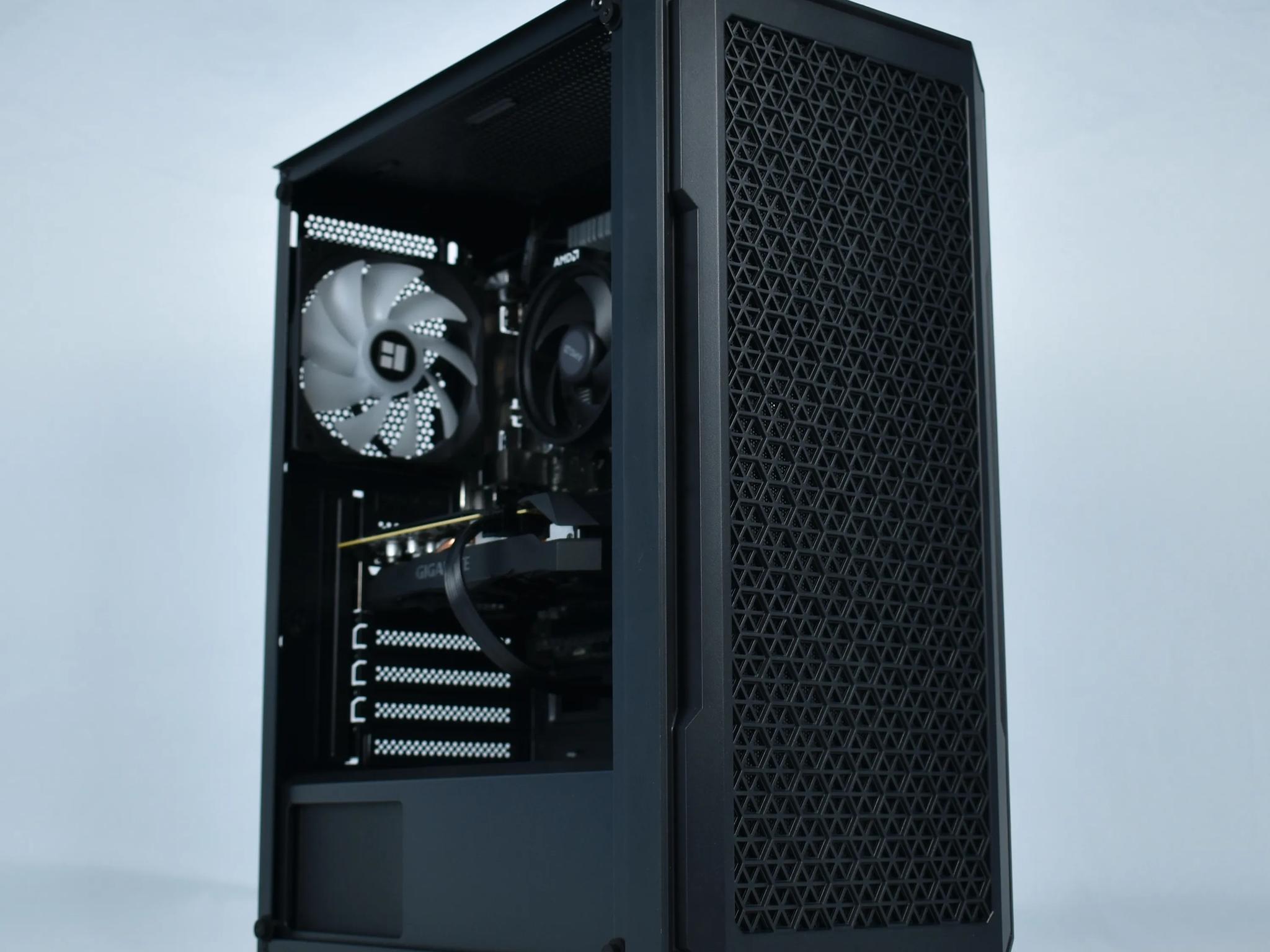 VALUE 1080p Gaming & Streaming PC | Ryzen 3600, RX 5600XT, 1TB SSD, 16GB DDR4, WiFi | Black