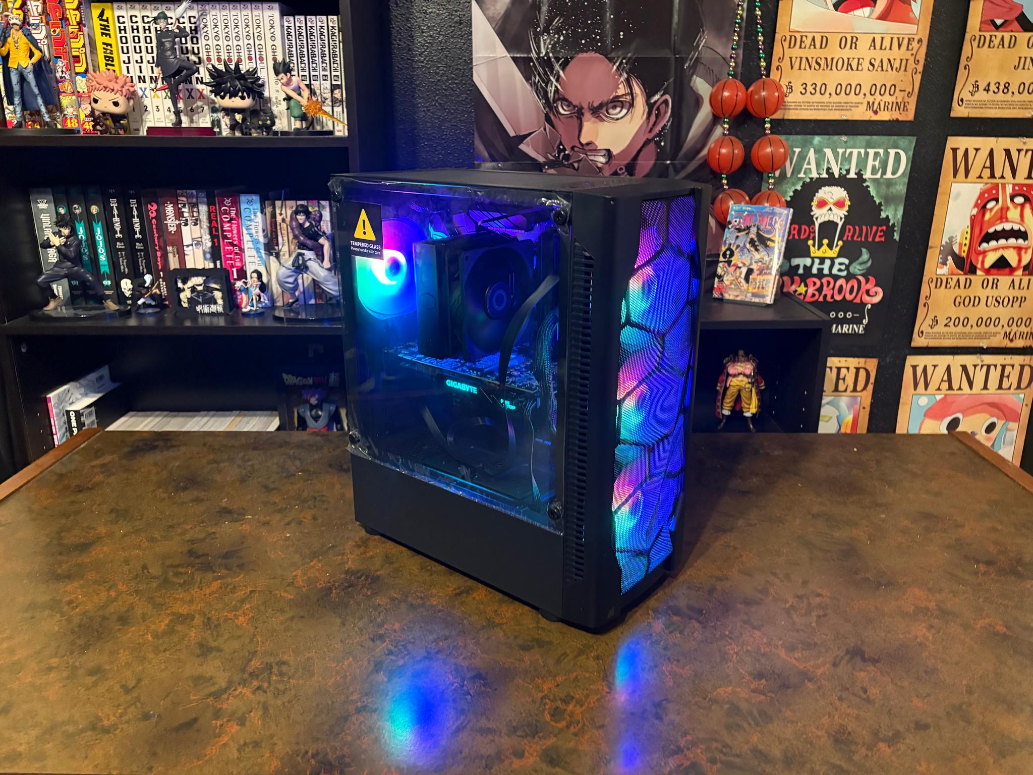 Gaming PC AMD Ryzen 5 3600 GTX 1080 RGB Glass Panel Windows 11 Smooth Gameplay