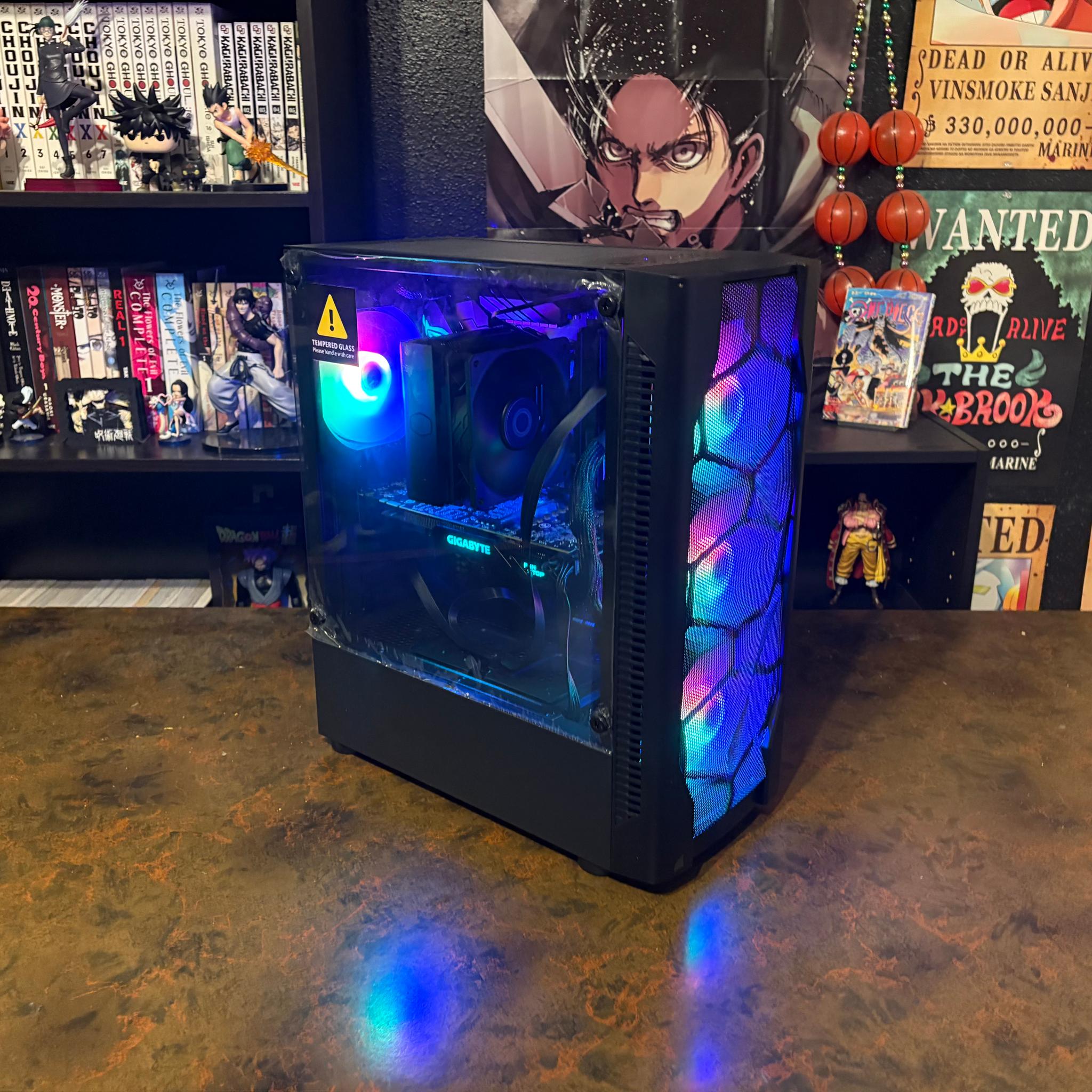 Gaming PC AMD Ryzen 5 3600 GTX 1080 RGB Glass Panel Windows 11 Smooth Gameplay