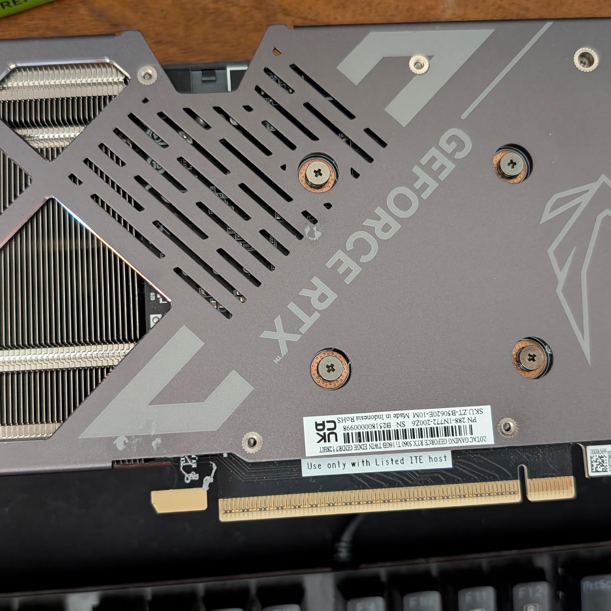 Zotac GeForce RTX 5060 ti 16GB